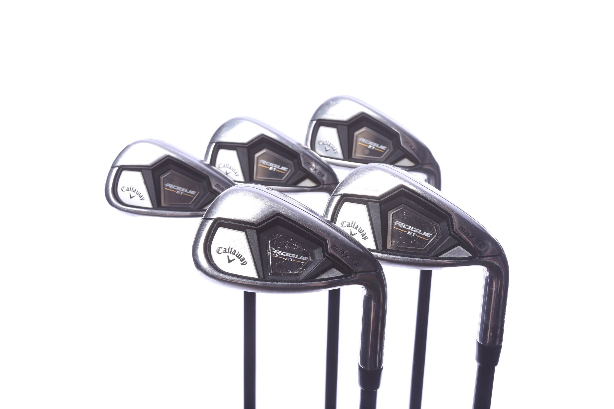 Used Callaway Rogue ST MAX OS Lite Iron Set - Right-Handed - 6-PW - Regular Flex