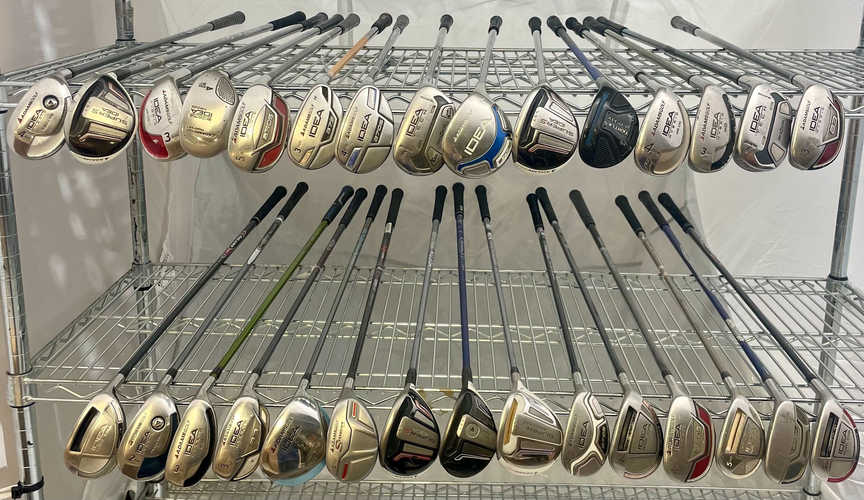 Wholesale Lot of 30 Golf Clubs - Adams Assorted Hybrids-Next Round