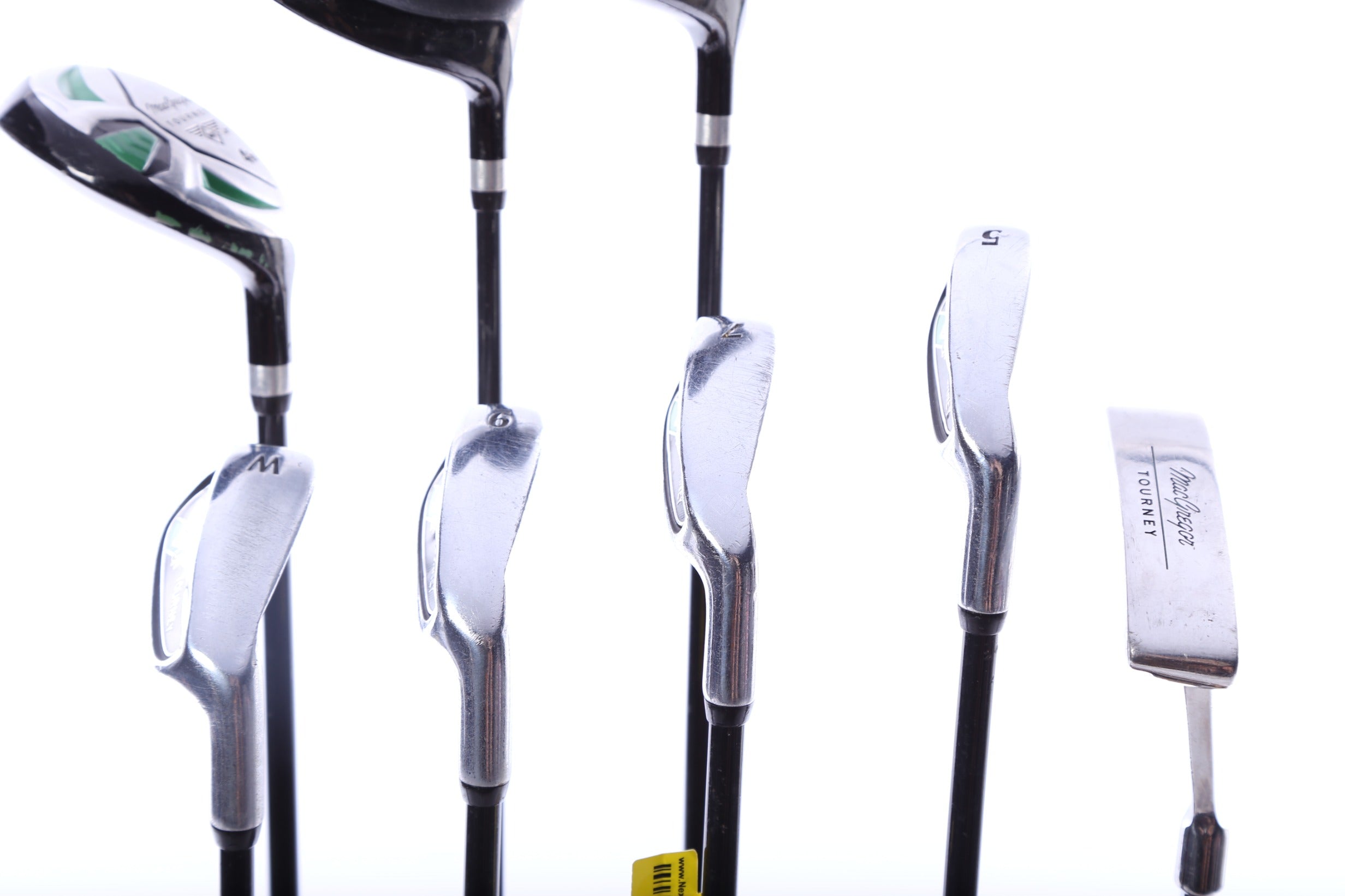 Used MacGregor Tourney MT JR Complete Set - Right-Handed - Driver, 3W, 4H, 5i, 7i, 9i, PW, Putter - Youth Flex-Next Round