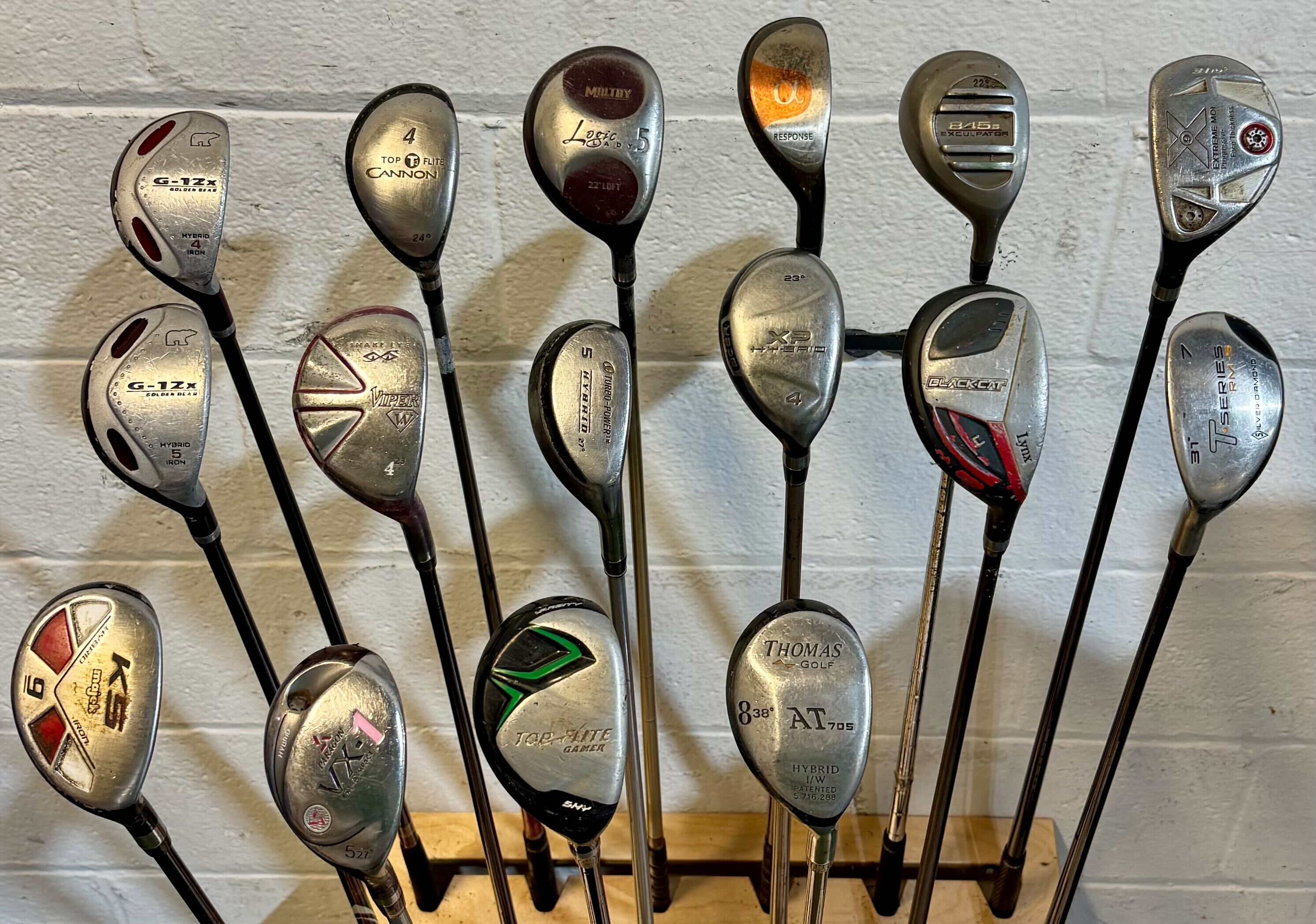 Wholesale Lot of 40 Golf Clubs - Assorted Hybrids-Next Round