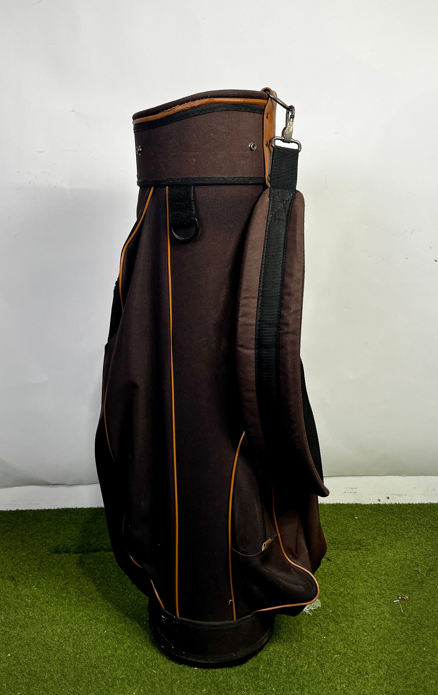 Pro Select Golf Bag - 10 Dividers 3 Pockets- Brown and Tan-Next Round