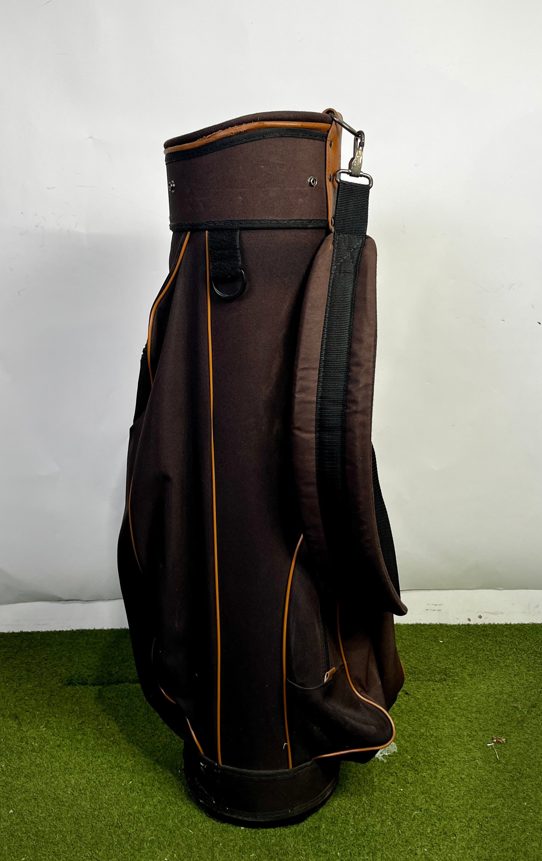 Pro Select Golf Bag - 10 Dividers 3 Pockets- Brown and Tan-Next Round