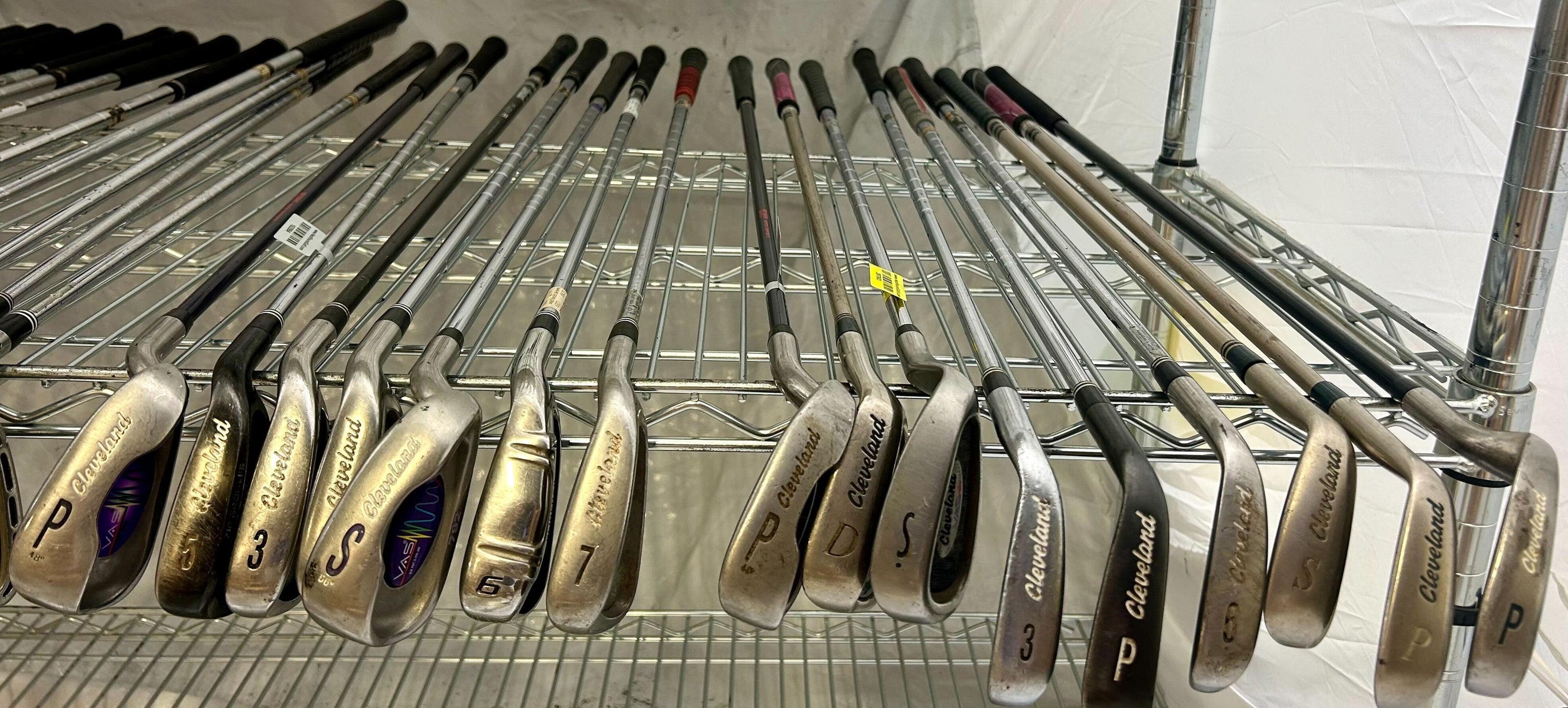 Wholesale Lot of 50 Golf Clubs - Adams and Cleveland Single Irons and Wedges-Next Round