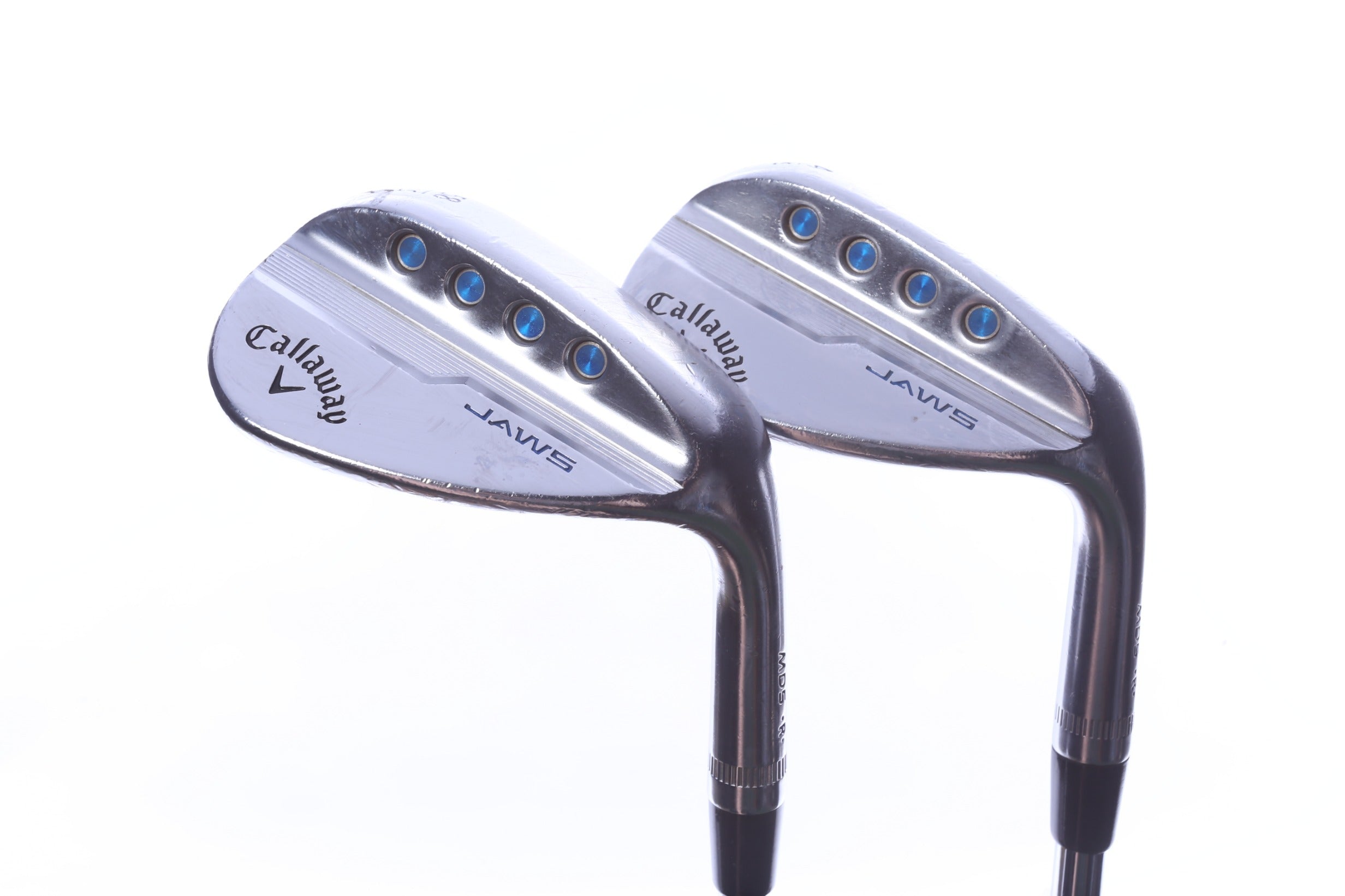 Used Callaway MD5 JAWS Chrome Wedge Set - Right-Handed - 54*, 58* - Stiff Flex-Next Round