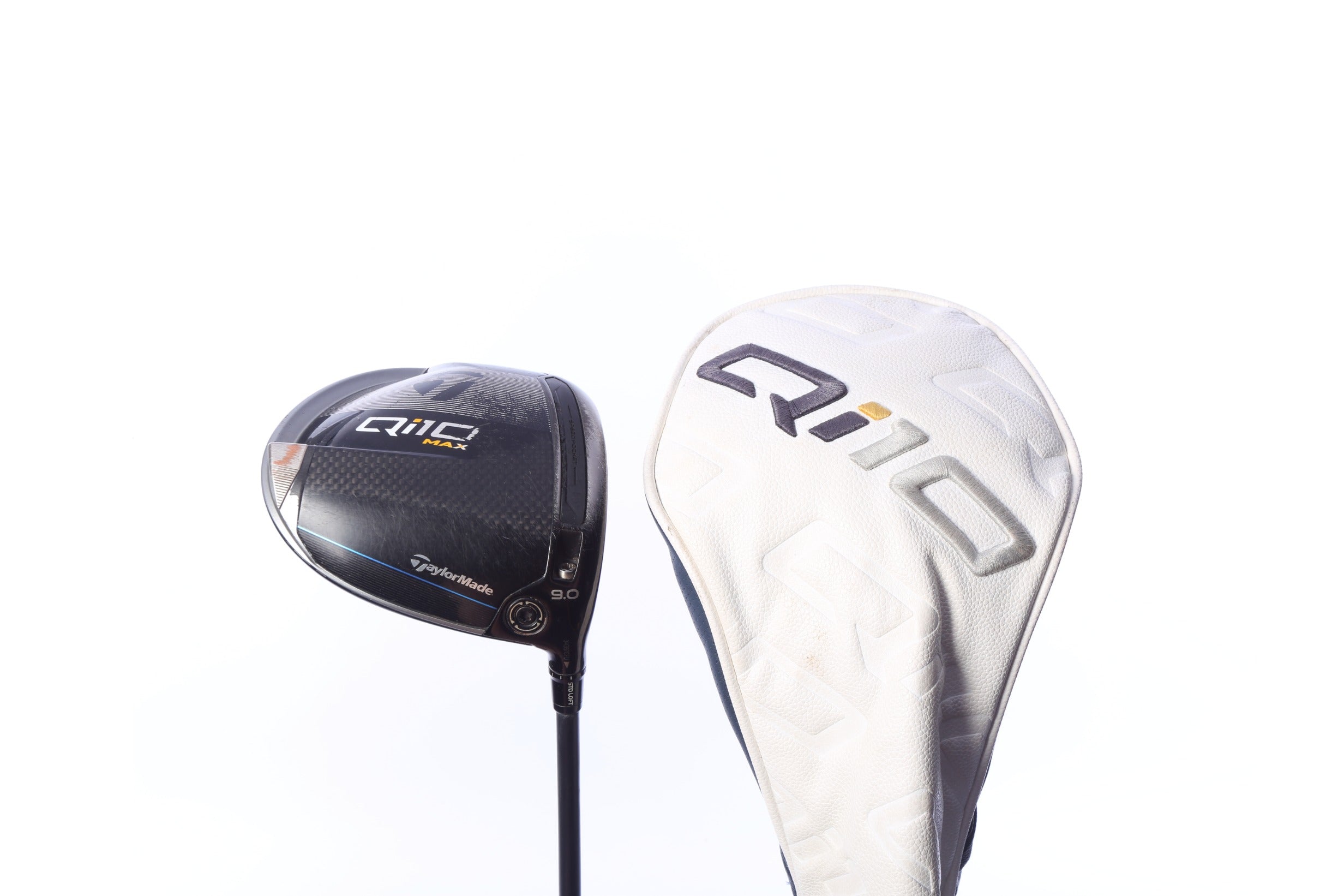 Used TaylorMade Qi10 MAX Driver - 9 Degrees - Stiff Flex Mitsubishi Tensei Black AV Series - Right-Handed