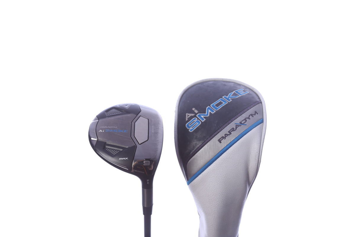 Used Callaway Paradym Ai Smoke MAX 9-Wood - Right-Handed - 24 Degrees - Seniors Flex