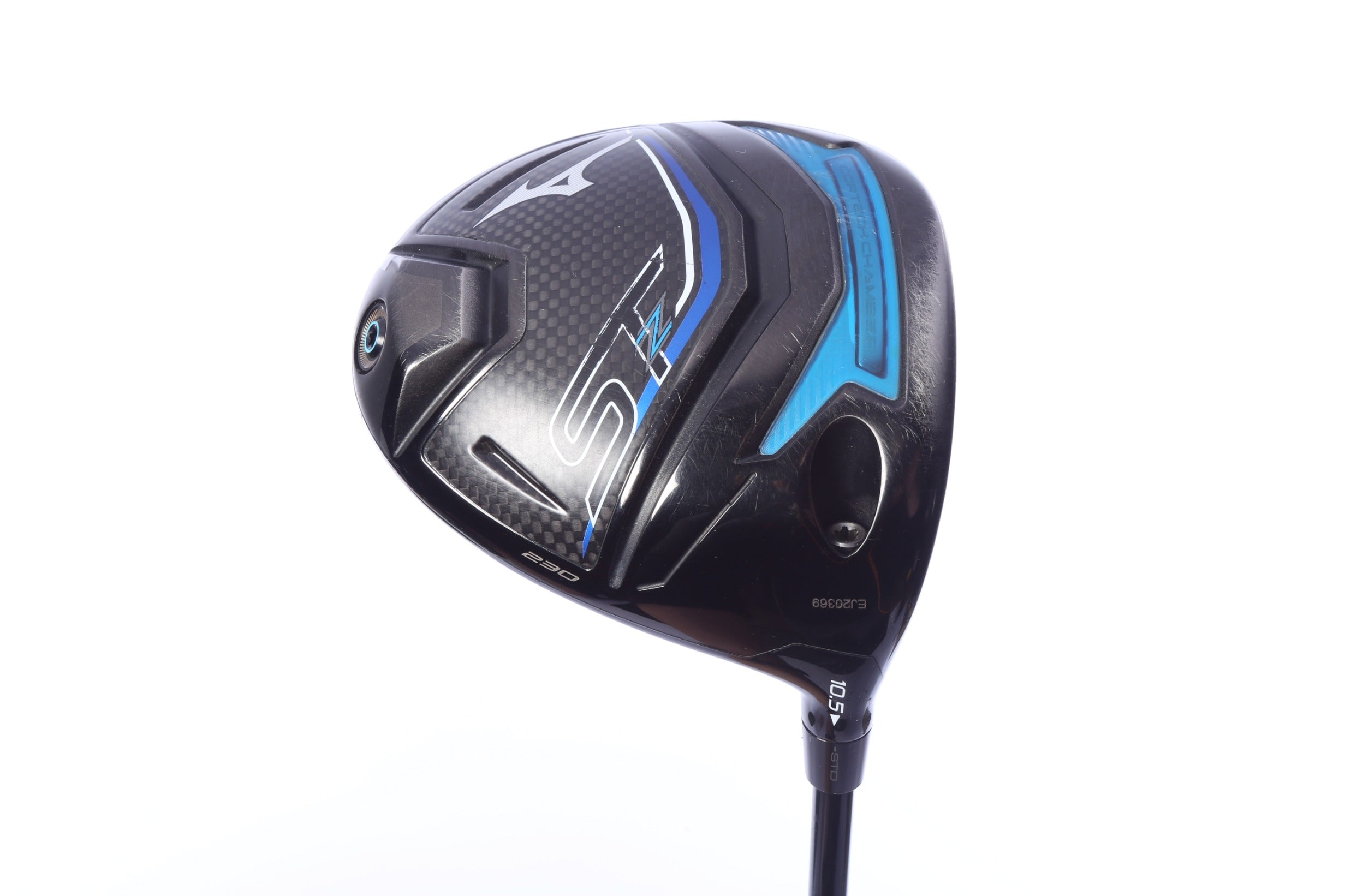 Used Mizuno ST-Z 230 Driver - 10.5 Degrees - Stiff Flex Mitsubishi Kai'li Deep Waves Blue - Right-Handed