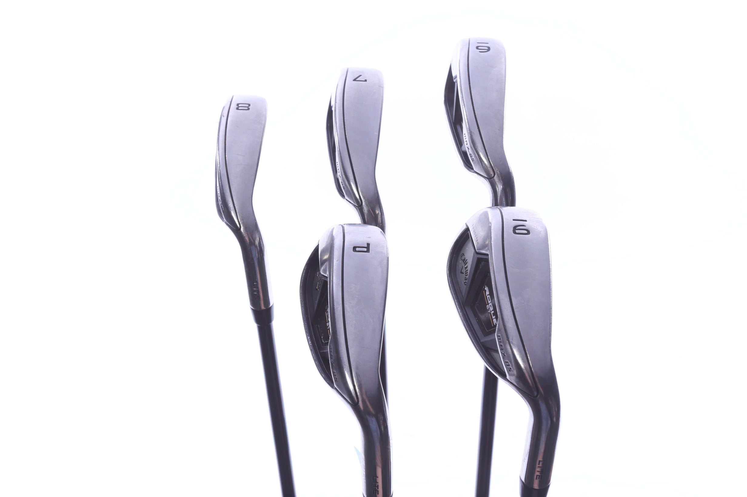 Used Callaway Rogue ST MAX OS Lite Iron Set - Right-Handed - 6-PW - Regular Flex