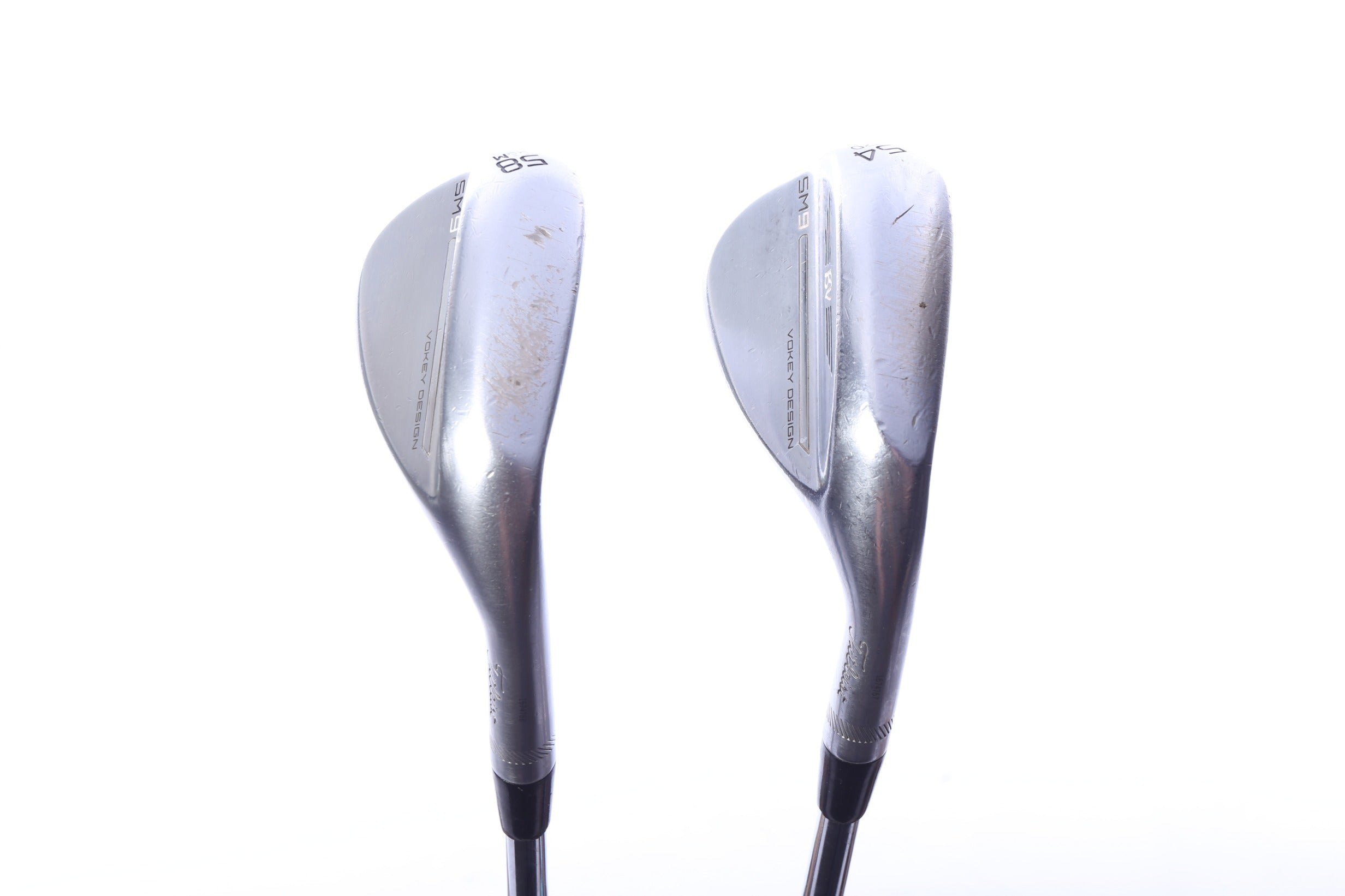 Used Titleist Vokey SM9 Tour Chrome Wedge Set - Right-Handed - 54*, 58* - Stiff Flex