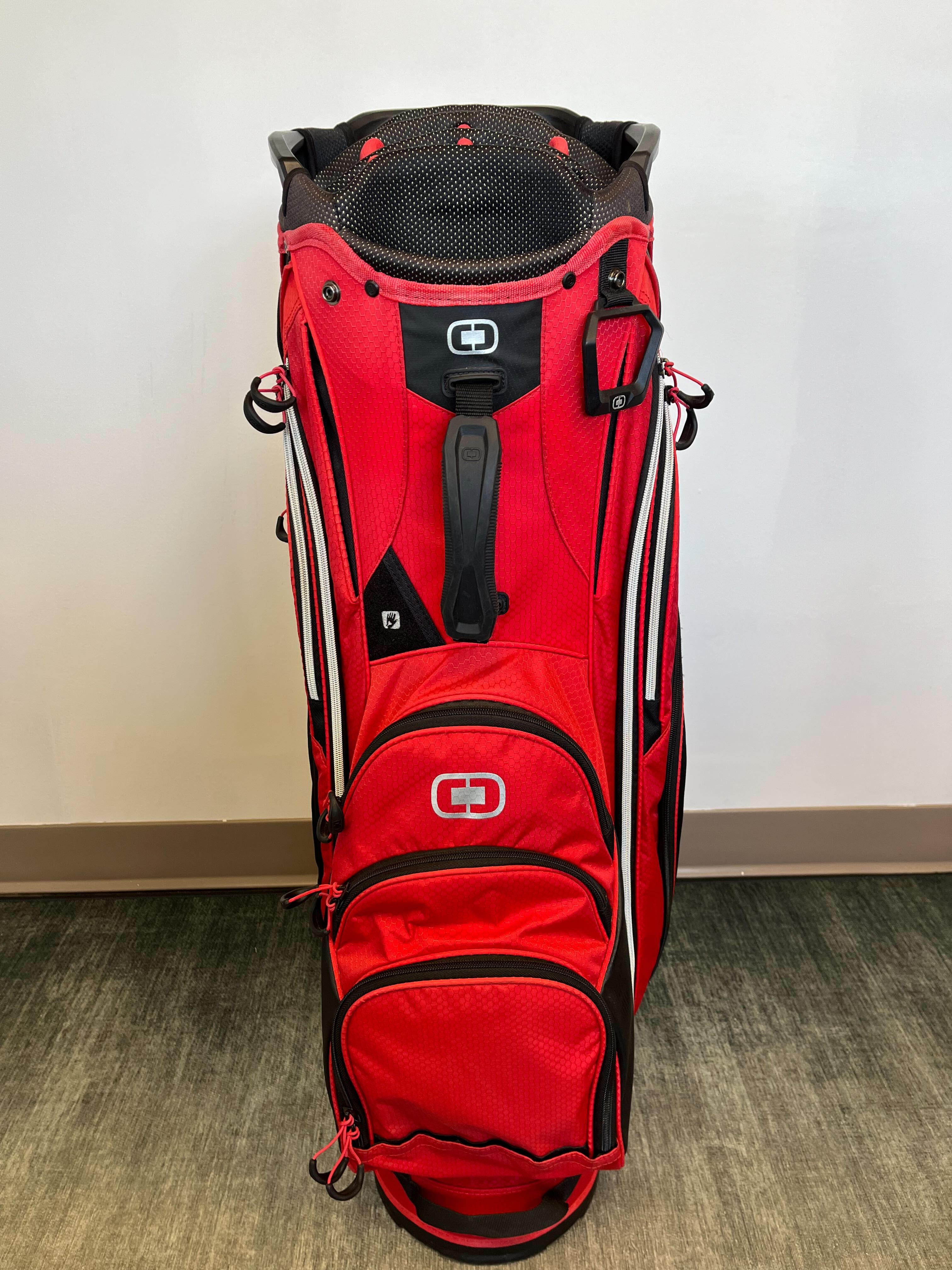 Ogio Cirrus Cart Bag Red 14 Dividers-Next Round