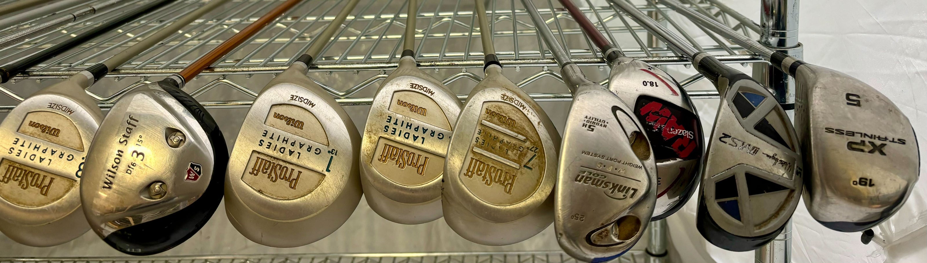 Wholesale Lot of 40 Golf Clubs - Assorted Woods and Drivers - Left/Right-Handed-Next Round