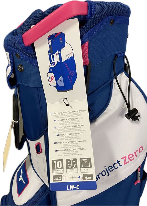 Mizuno Project Zero LW-C Golf Bag 6 Pockets 7 Dividers-Next Round