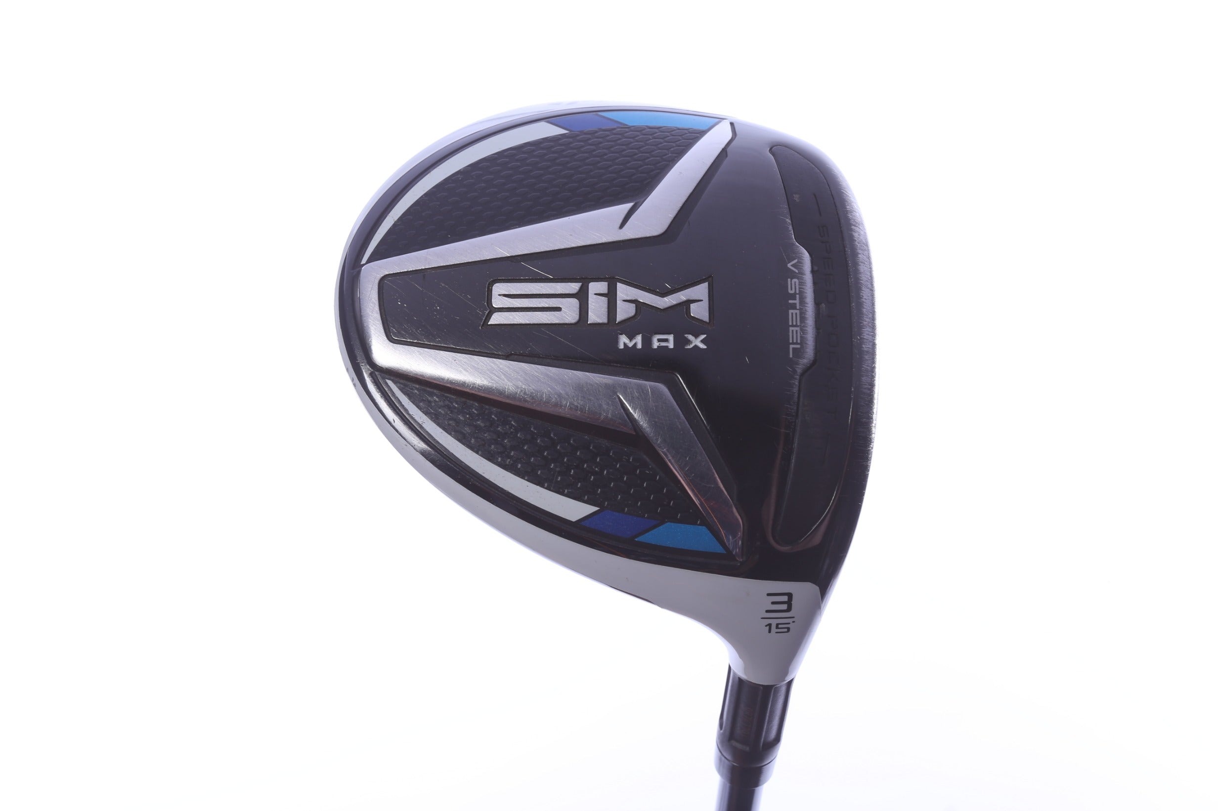 Used TaylorMade SIM MAX 3-Wood - Right-Handed - 15 Degrees - Regular Flex