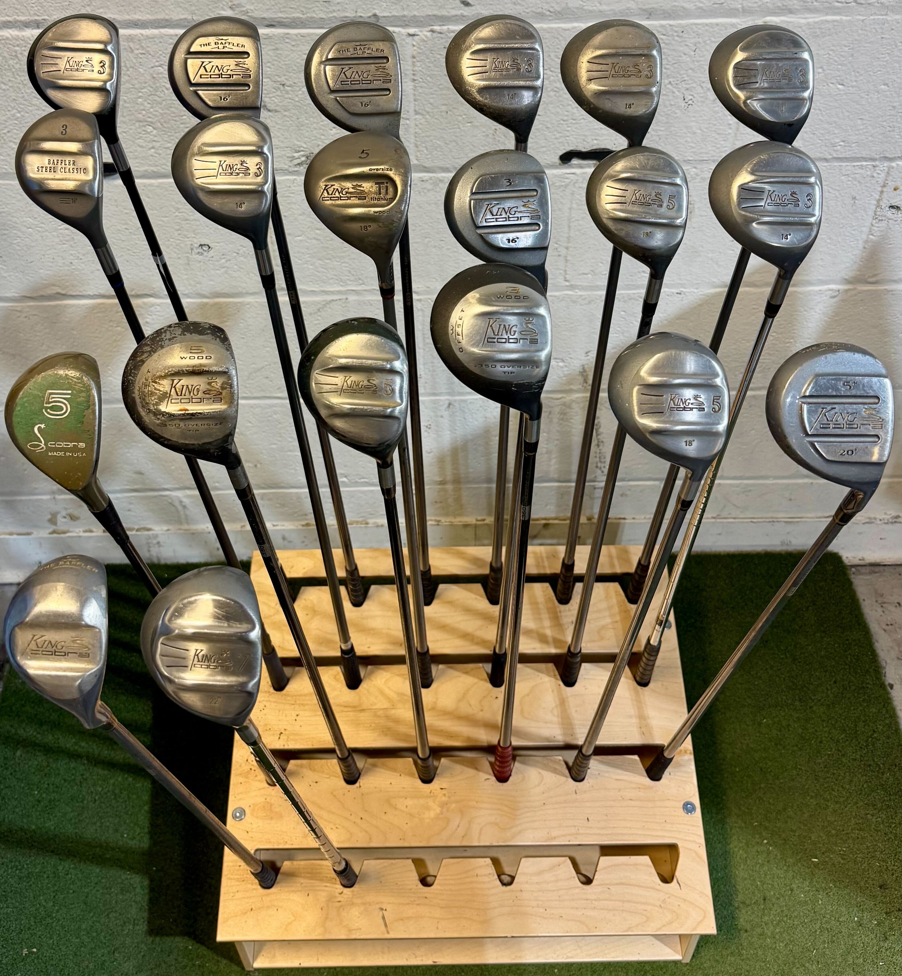 Wholesale Lot of 20 Golf Clubs - Cobra Fairway Woods - Right-Handed - Men's Flex-Next Round