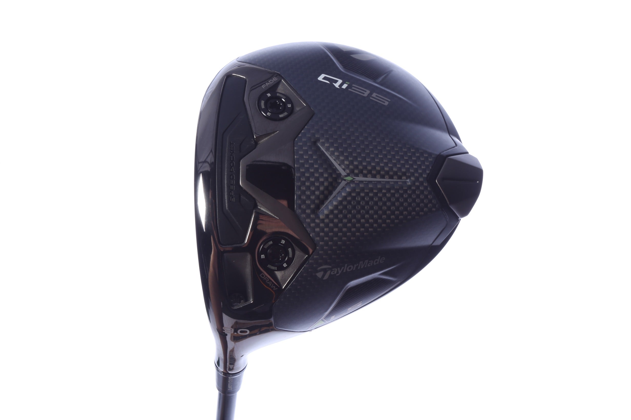 Used TaylorMade Qi35 LS Driver - 9 Degrees - Stiff Flex Project X HZRDUS Smoke Red RDX - Left-Handed