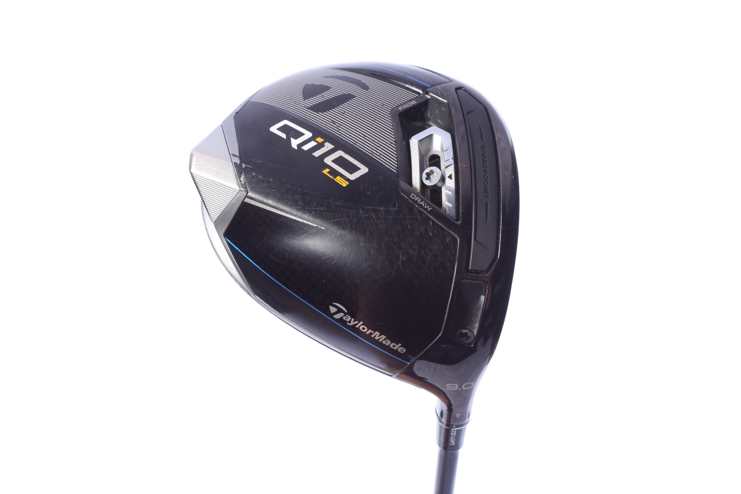 Used TaylorMade Qi10 LS Driver - 9 Degrees - Stiff Flex Project X HZRDUS Smoke Yellow - Right-Handed