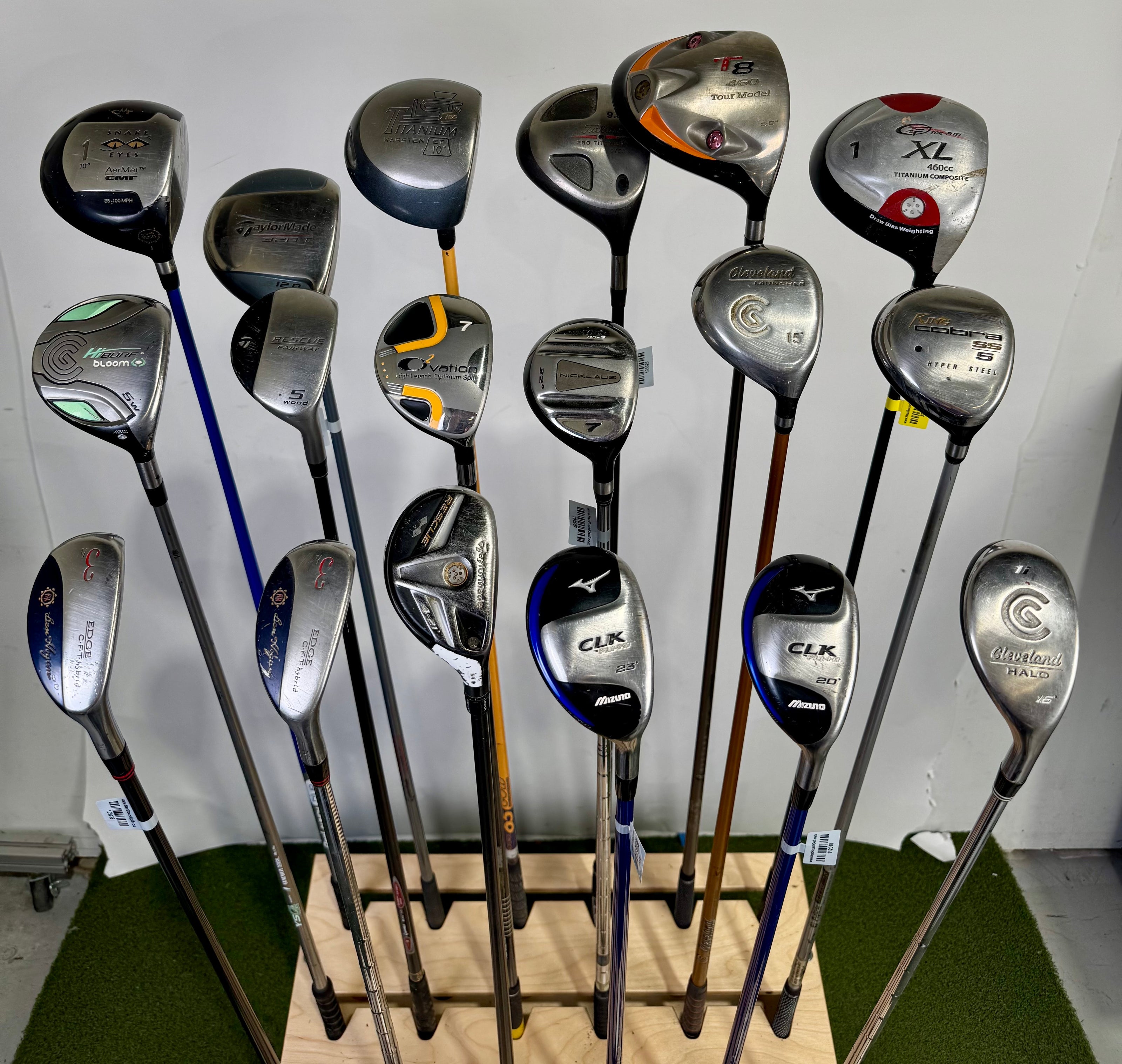 Wholesale Lot of 24 Drivers, Fairway Woods, Hybrids, And Single Irons.-Next Round