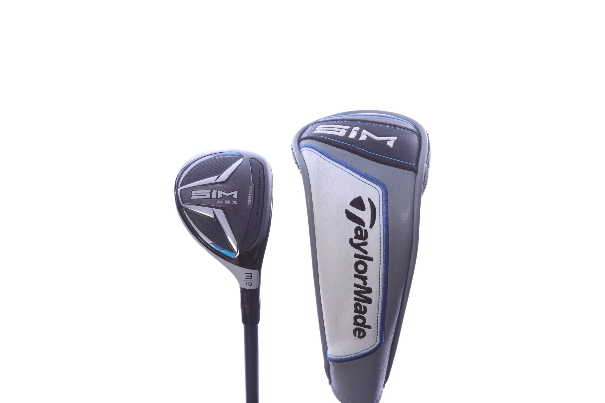 Used TaylorMade SIM MAX 3H Hybrid - Right-Handed - 19 Degrees - Stiff Flex