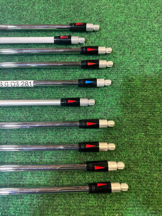 Wholesale Lot of 10 Various Fitting Club Shafts with TaylorMade Adaptors-Next Round