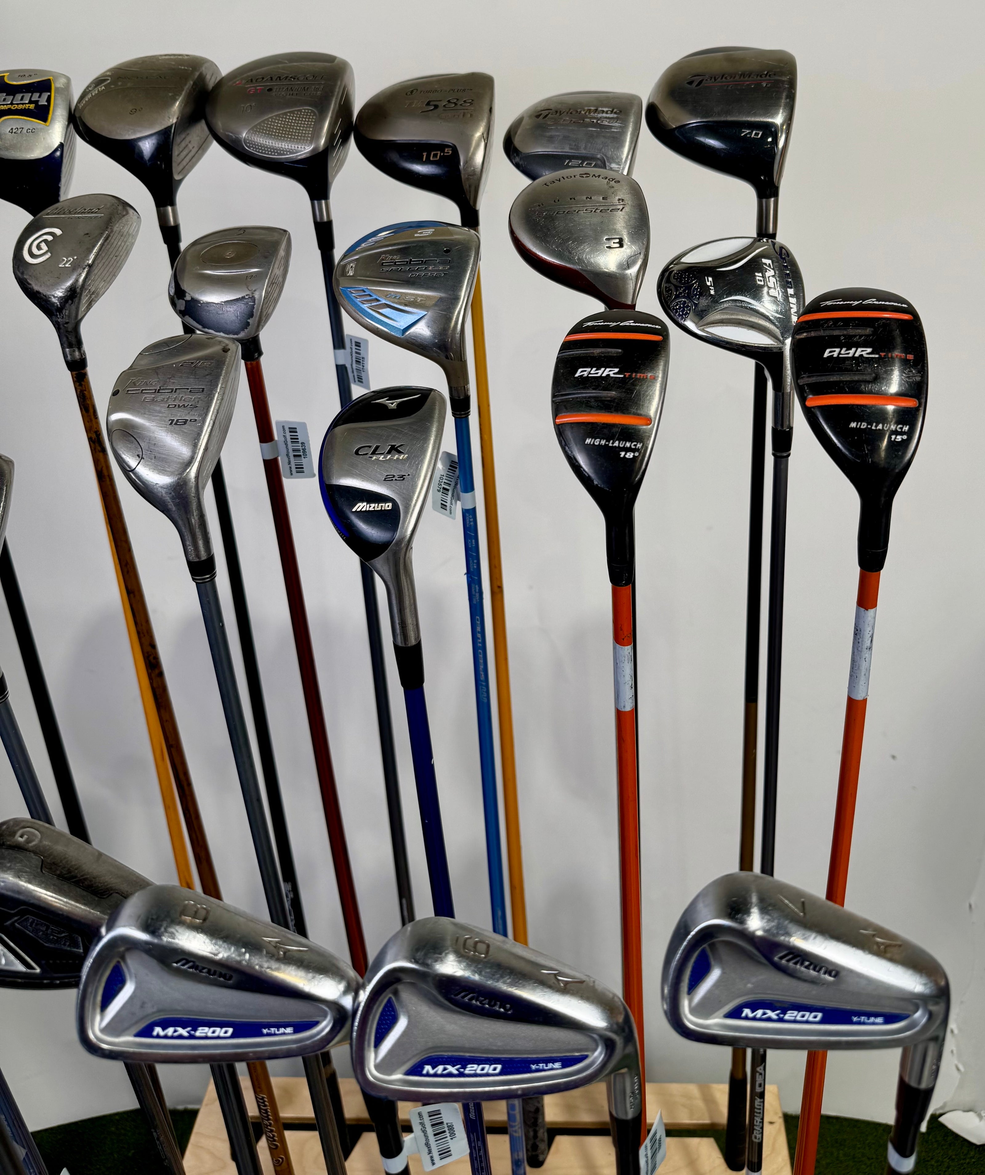 Wholesale Lot of 24 Golf Clubs - Drivers, Woods, Hybrids and Single Irons-Next Round