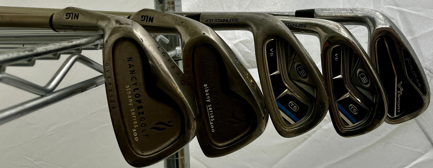 Wholesale Lot of 50 Golf Clubs - Assorted Irons and wedges-Next Round