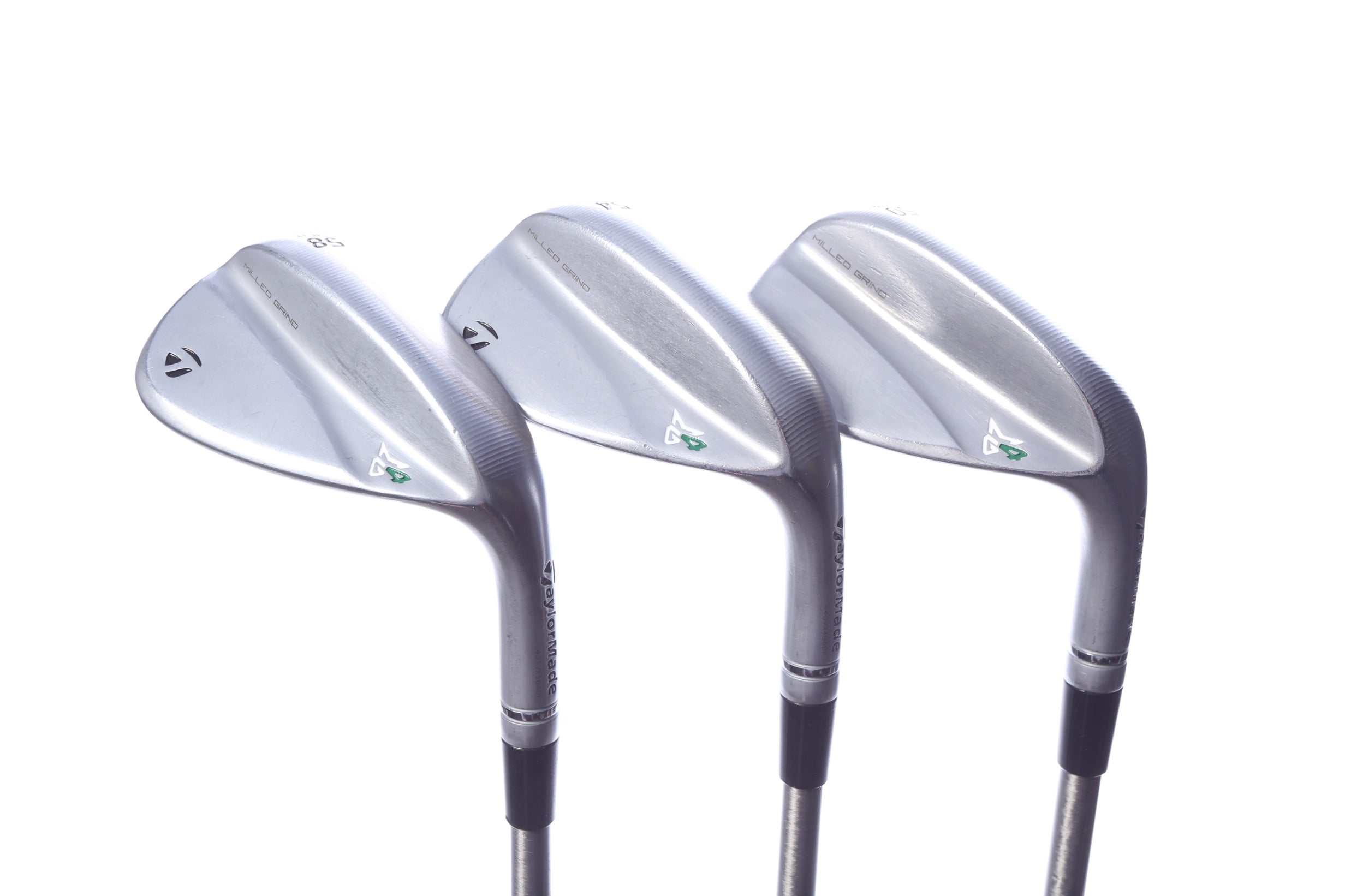 Used TaylorMade Milled Grind 4 Raw Wedge Set - Right-Handed - 50*, 54*, 58* - Regular Flex-Next Round
