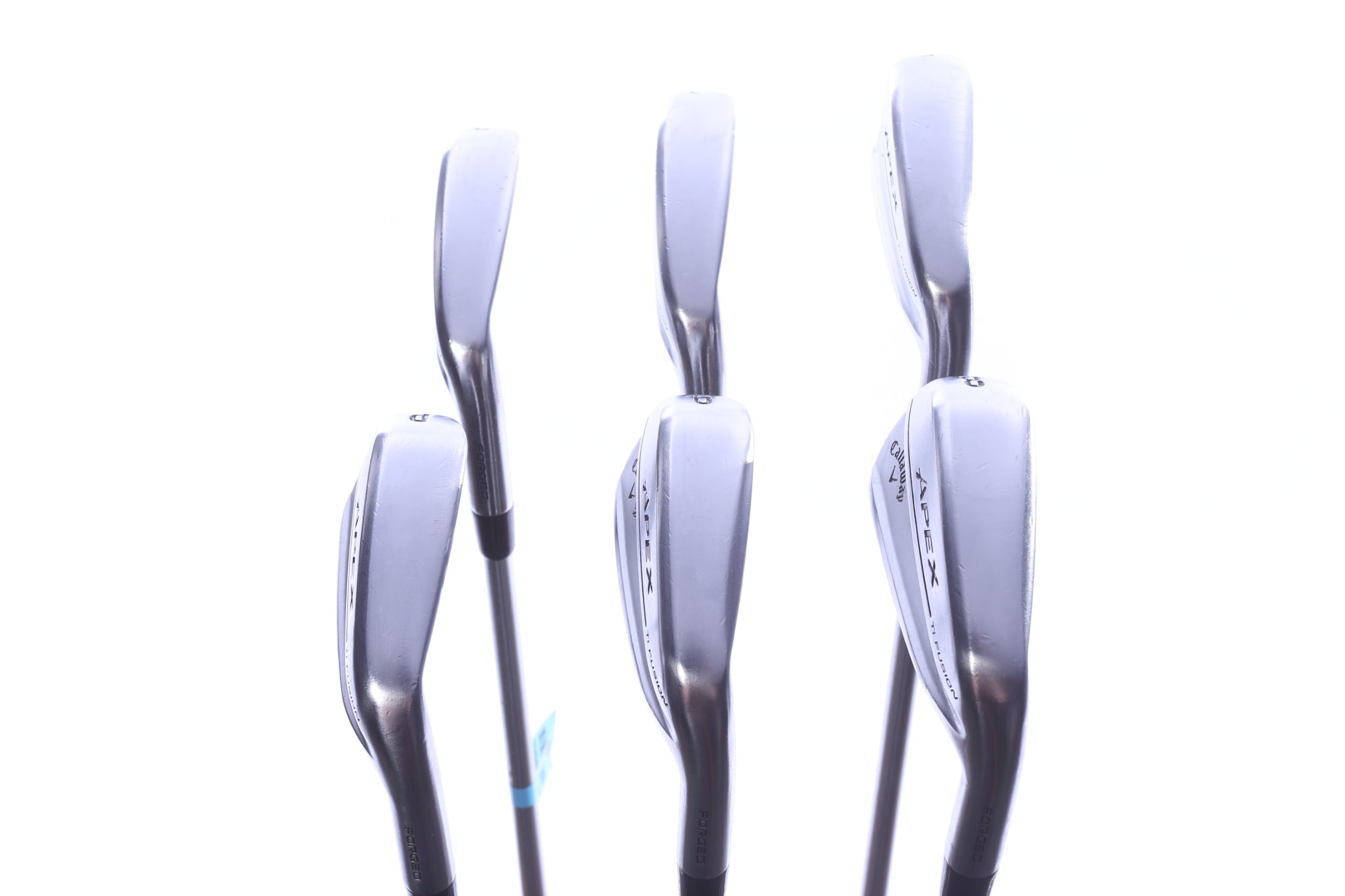 Used Callaway Apex Ti Fusion Plated Iron Set - Right-Handed - 5-PW - Stiff Flex