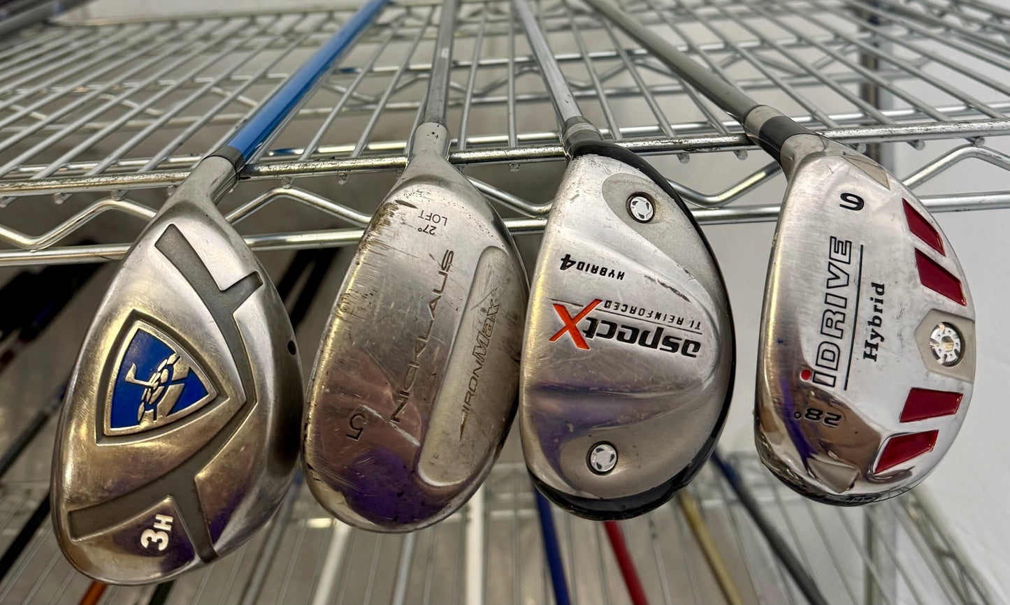 Wholesale Lot of 40 Golf Clubs - Assorted Hybrids-Next Round