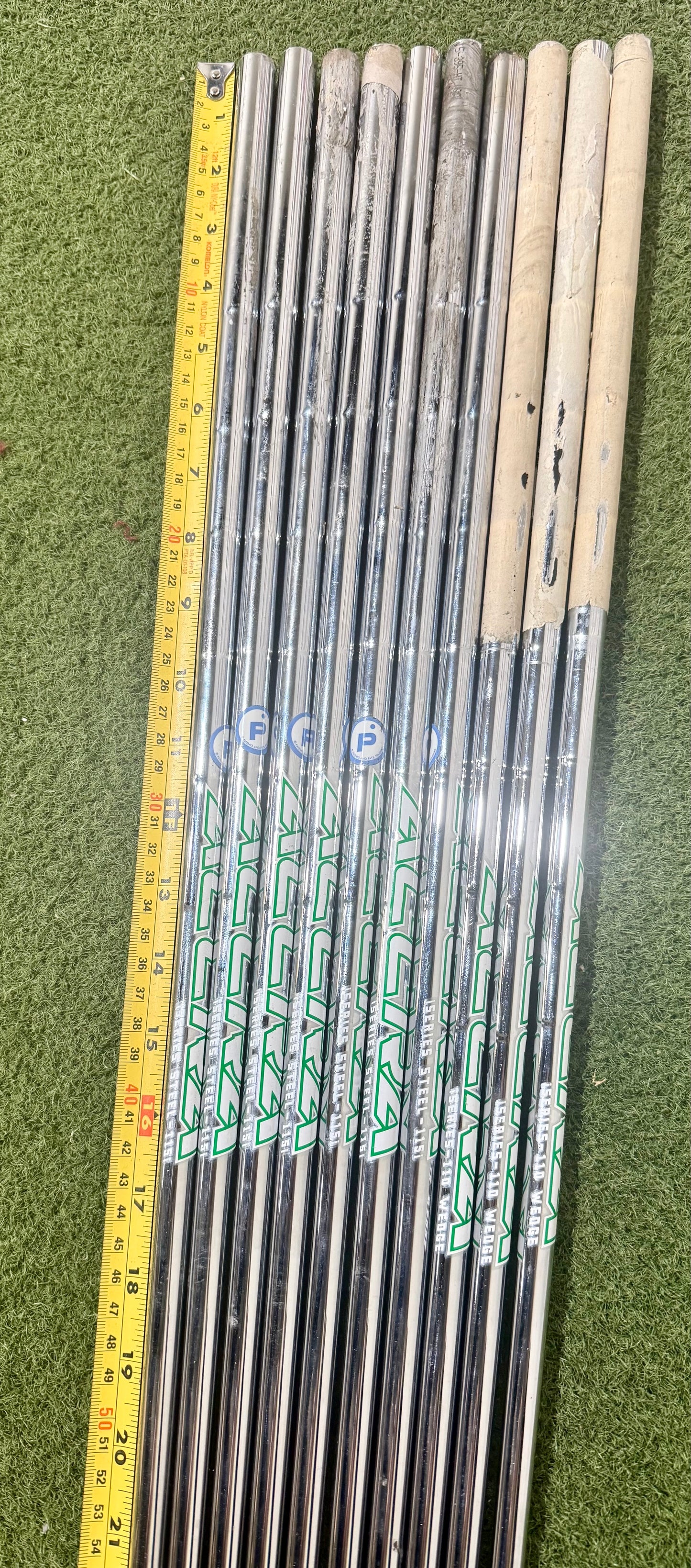 Wholesale Lot of 10 Golf Shafts- Accra iseries steel - 110i & 115i-Next Round