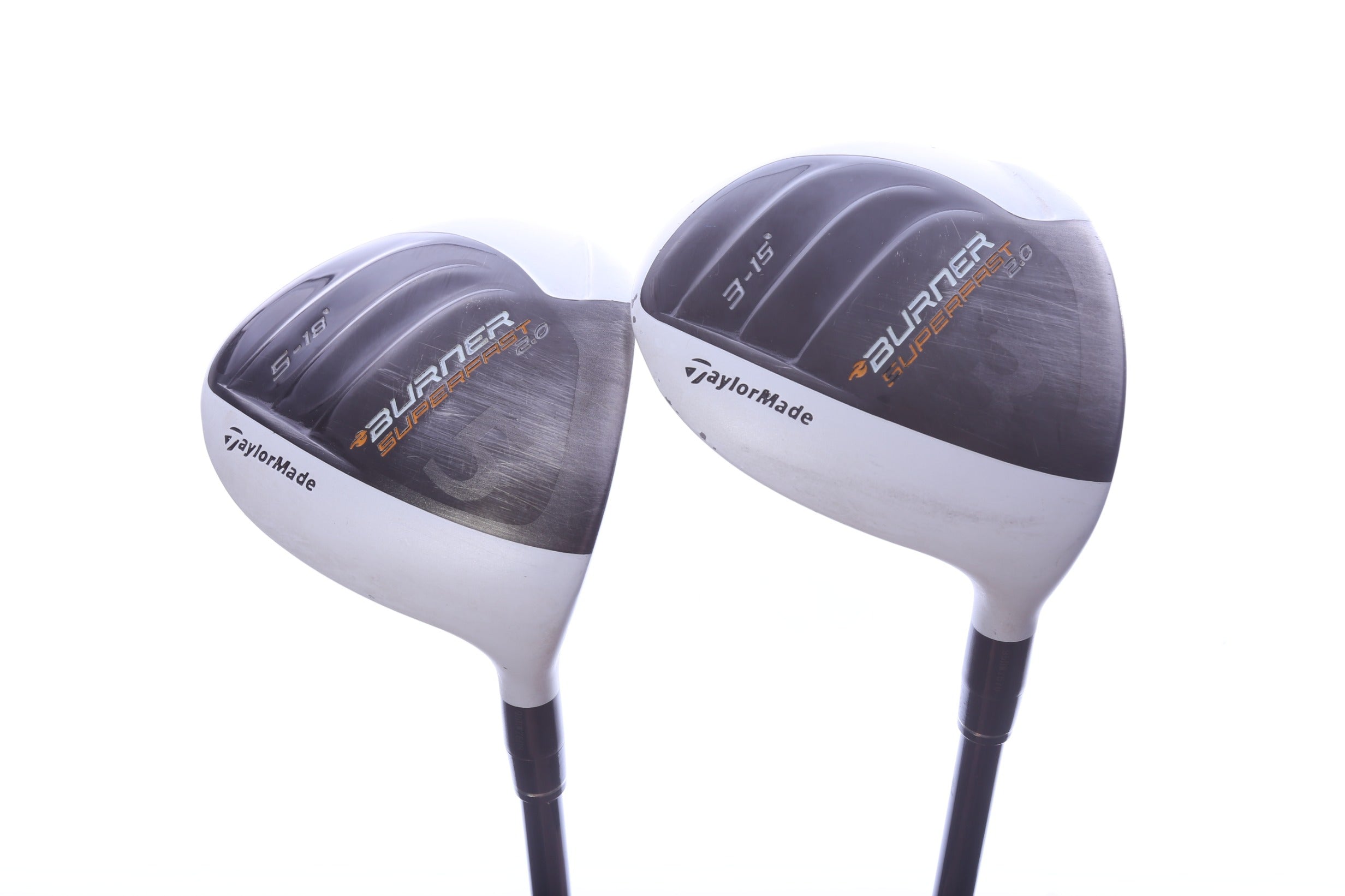 Used TaylorMade Burner SuperFast 2.0 Wood Set - Right-Handed - 3W, 5W - Regular Flex