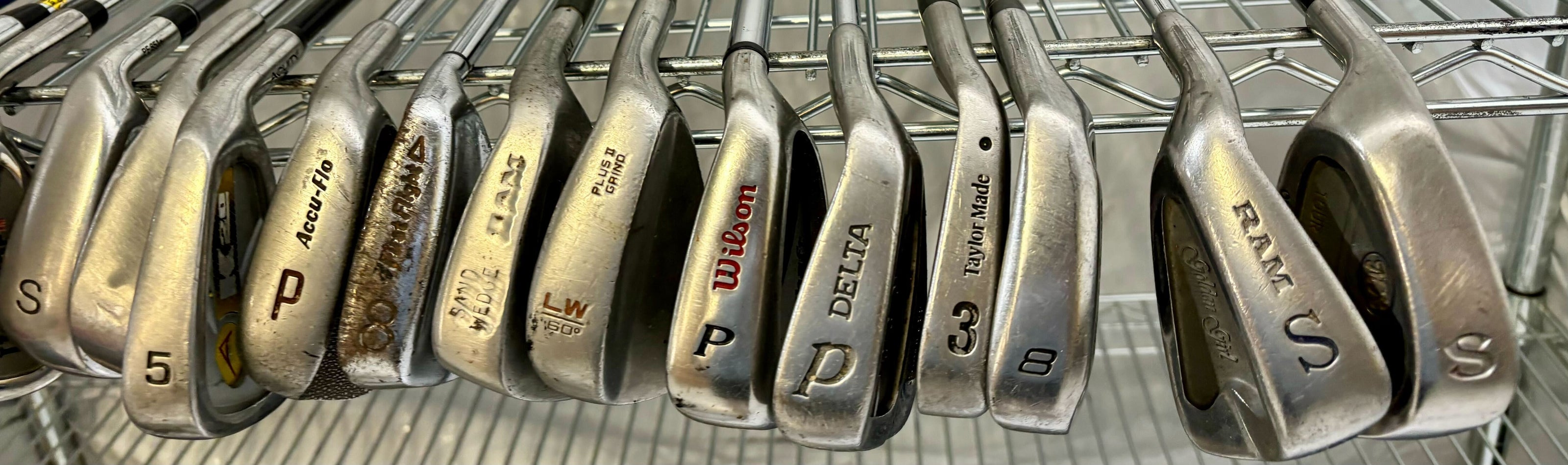 Wholesale Lot of 50 Golf Clubs - Assorted Irons and Wedges-Next Round