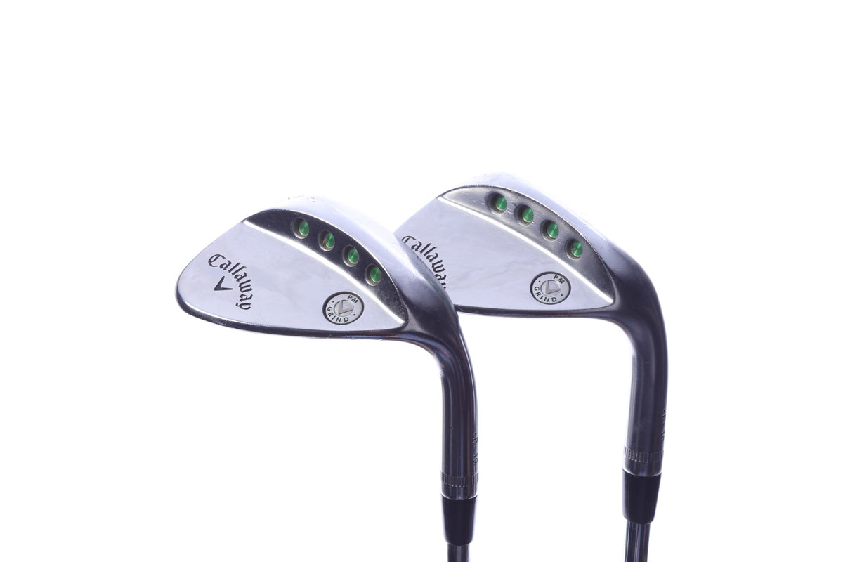 Used Callaway PM Grind 19 Chrome Wedge Set - Right-Handed - 54*, 58* - Regular Flex