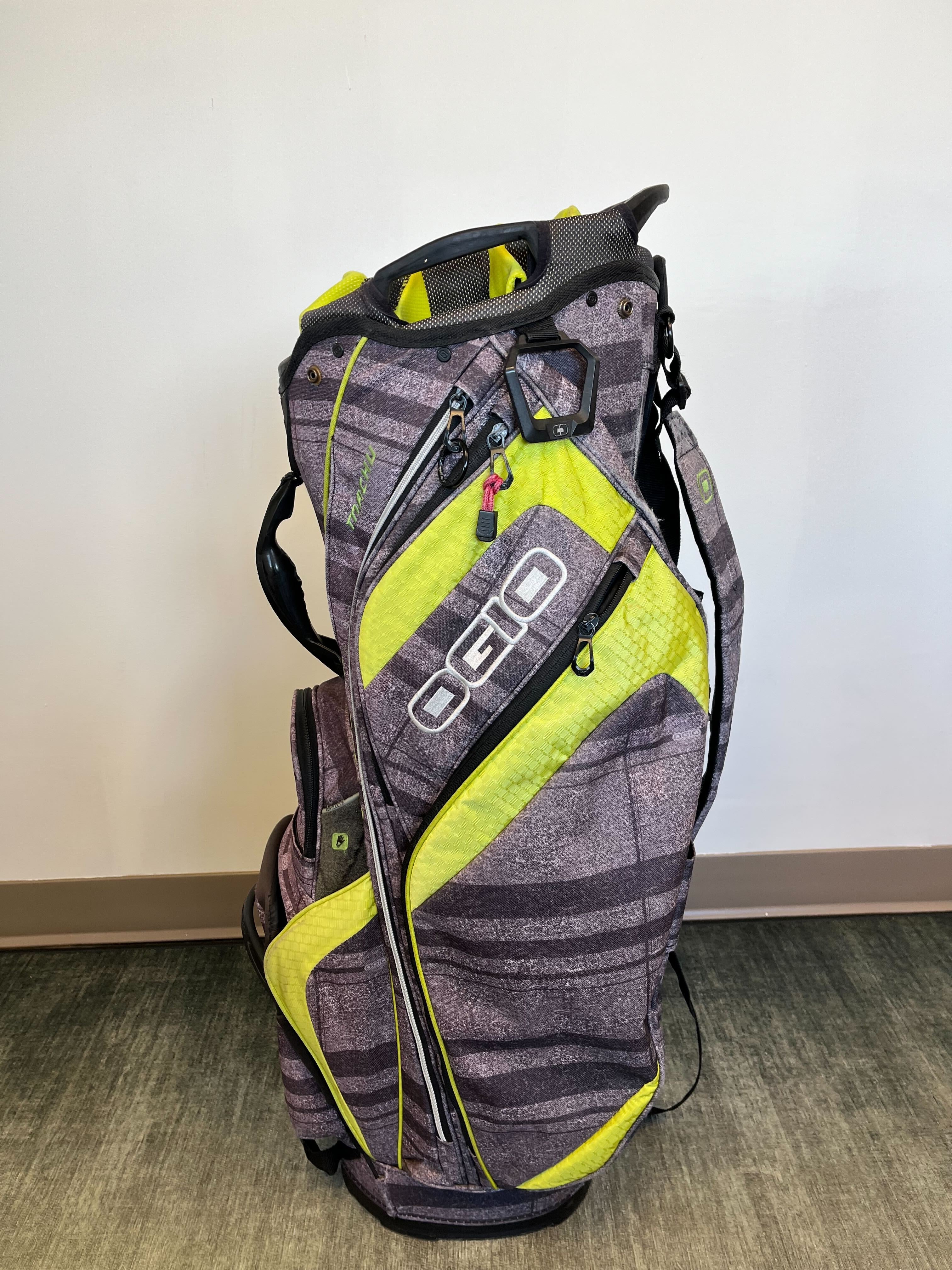 Ogio Machu Golf Cart Bag 14 Dividers/8 pockets w/ Strap and Rain Cover-Next Round
