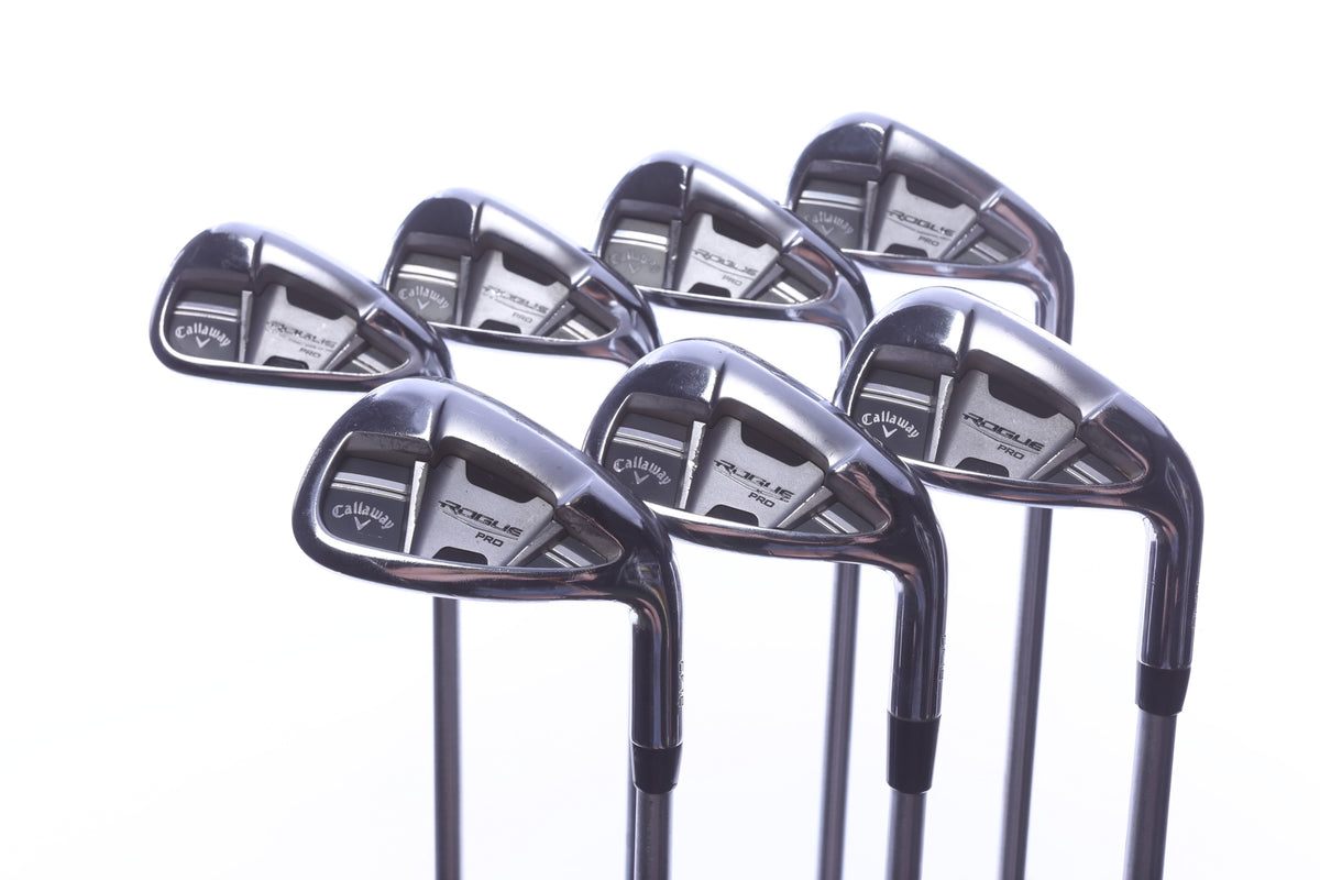 Used Callaway Rogue Pro Iron Set - Right-Handed - 4-PW - Extra Stiff Flex