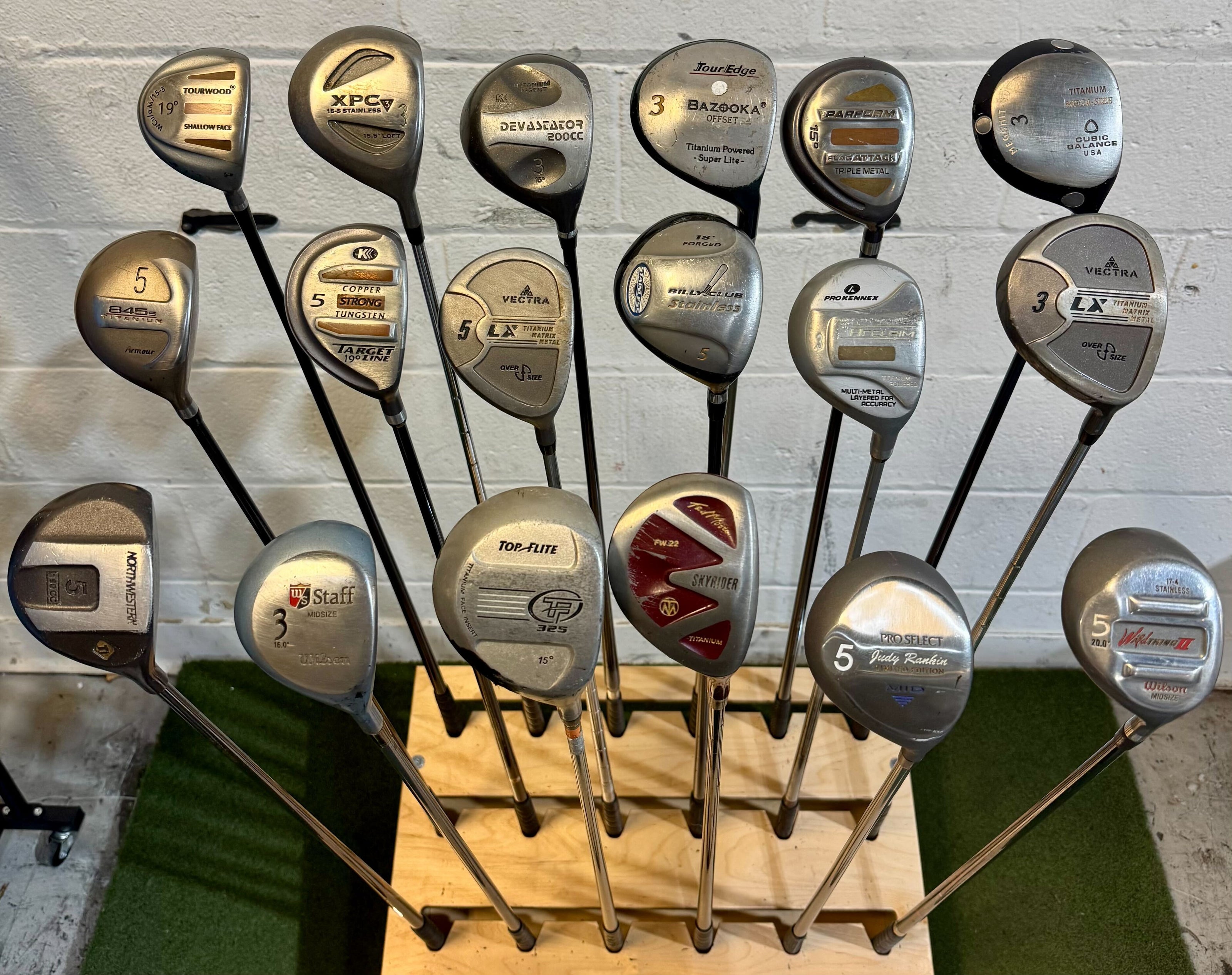 Wholesale Lot of 35 Golf Clubs - Assorted Fairway Woods-Next Round