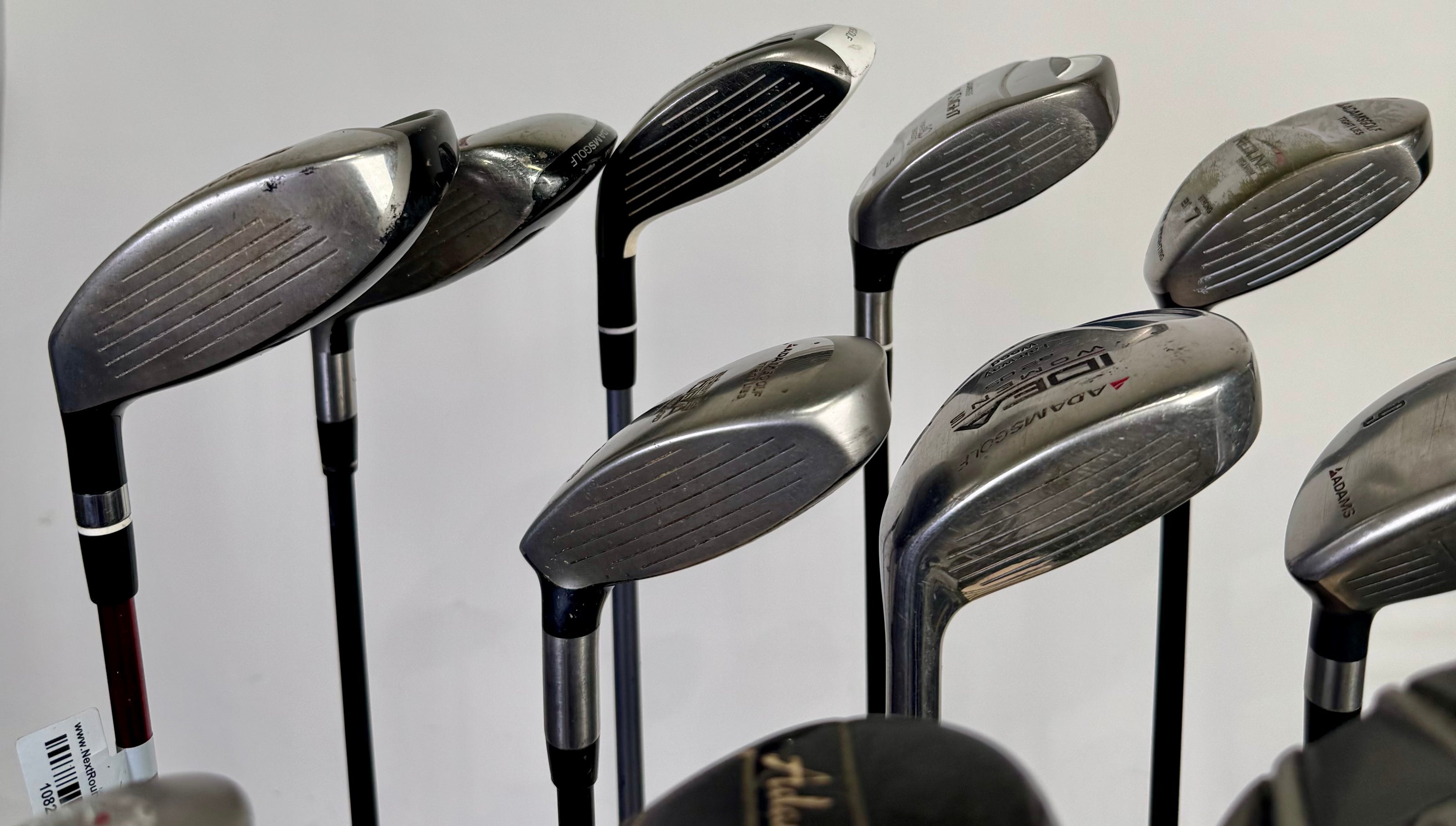 Wholesale Lot of 24 Adams Hybrids and Fairway Woods.-Next Round