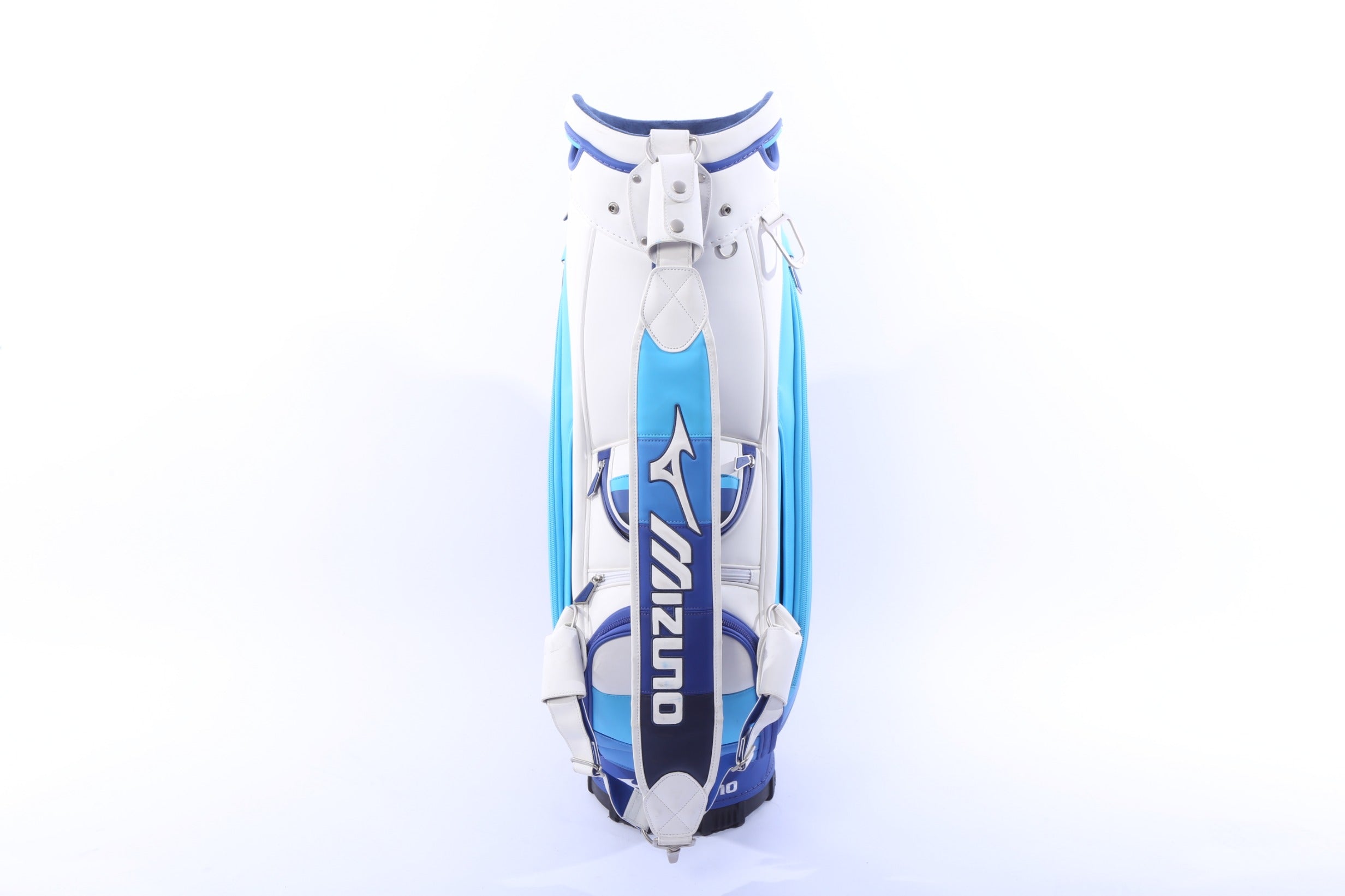Used Mizuno Pro Multicolor Staff Bag - 6-Way - 9 Pockets - Rain Cover Included-Next Round