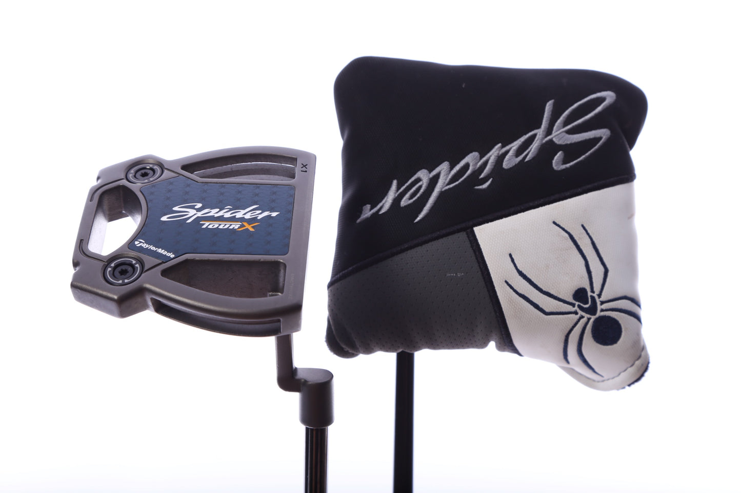 Used TaylorMade Spider Tour X Black Slant Putter - Right-Handed - 35 in - Mallet-Next Round