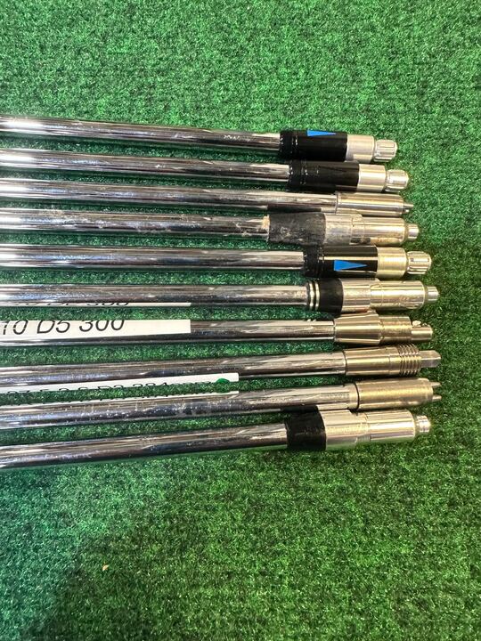Wholesale Lot of 10 Assorted Fitting Club Steel Shafts with Various Adaptors-Next Round