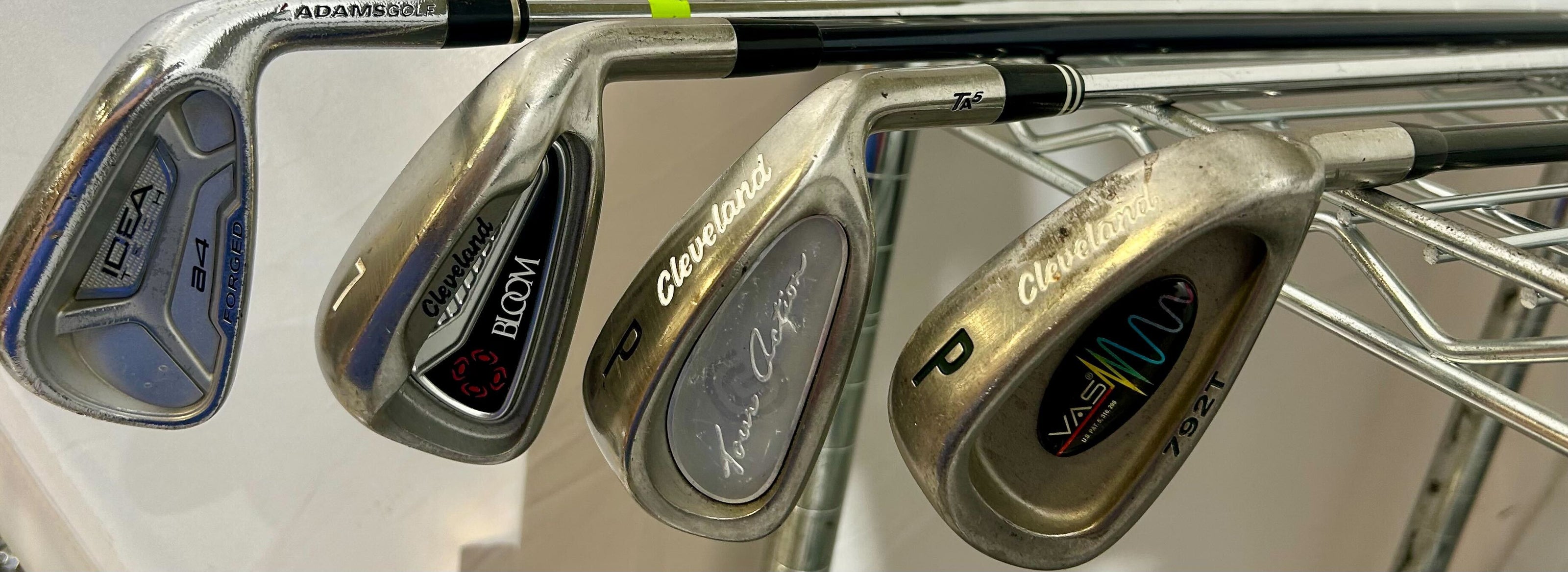 Wholesale Lot of 50 Golf Clubs - Adams and Cleveland Single Irons and Wedges-Next Round