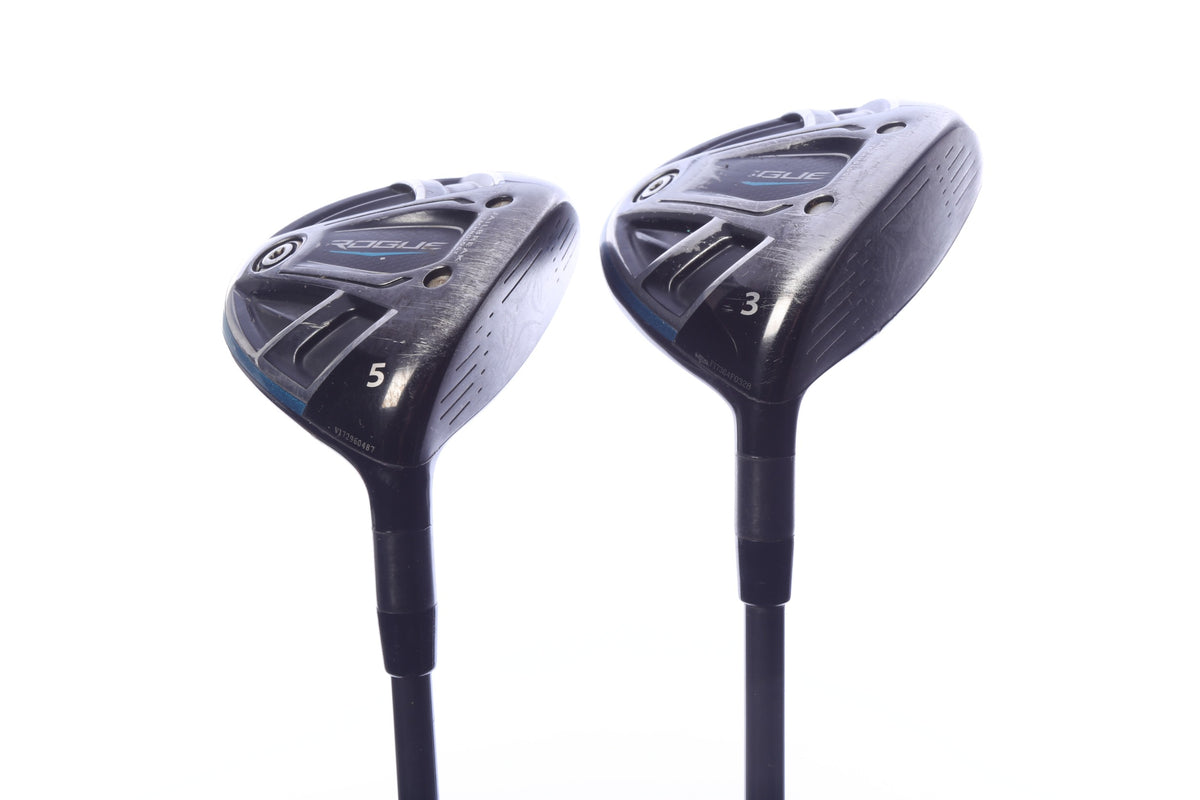 Used Callaway Rogue Wood Set - Right-Handed - 3W, 5W - Regular Flex