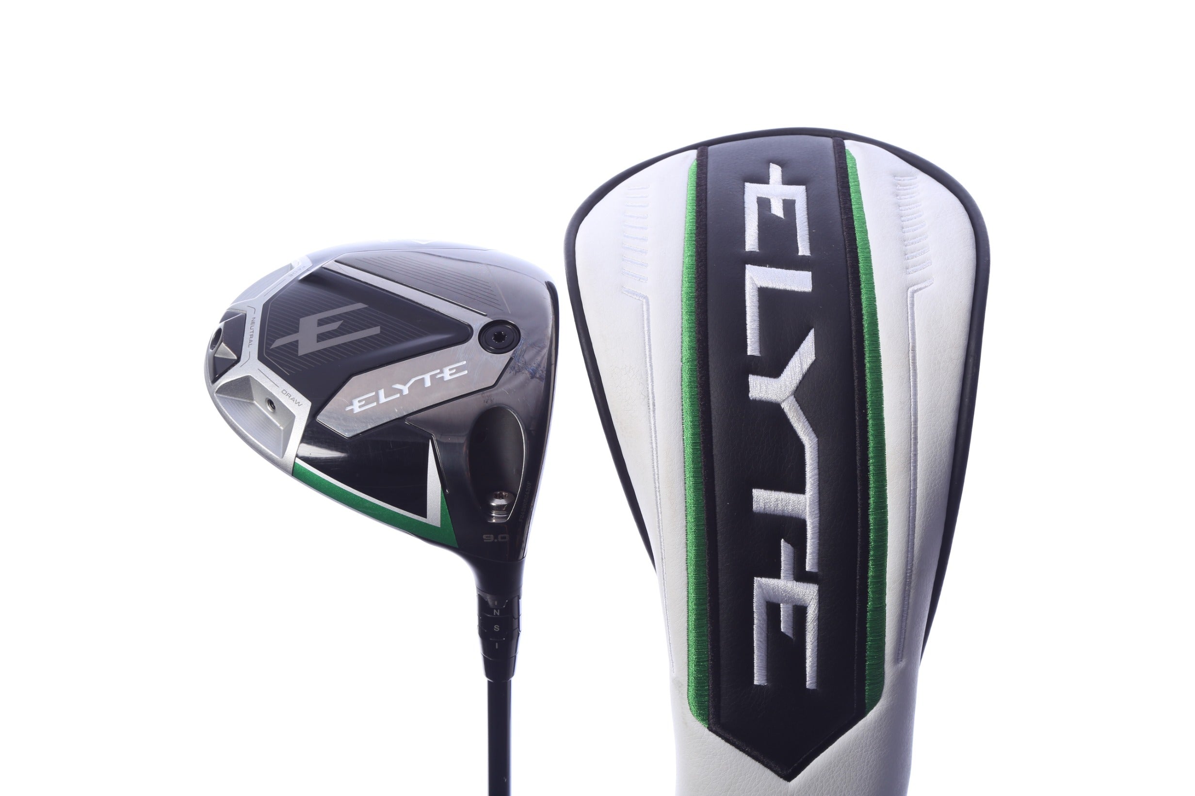 Used Callaway Elyte Driver - 9 Degrees - Stiff Flex Mitsubishi Tensei AV Series White - Right-Handed