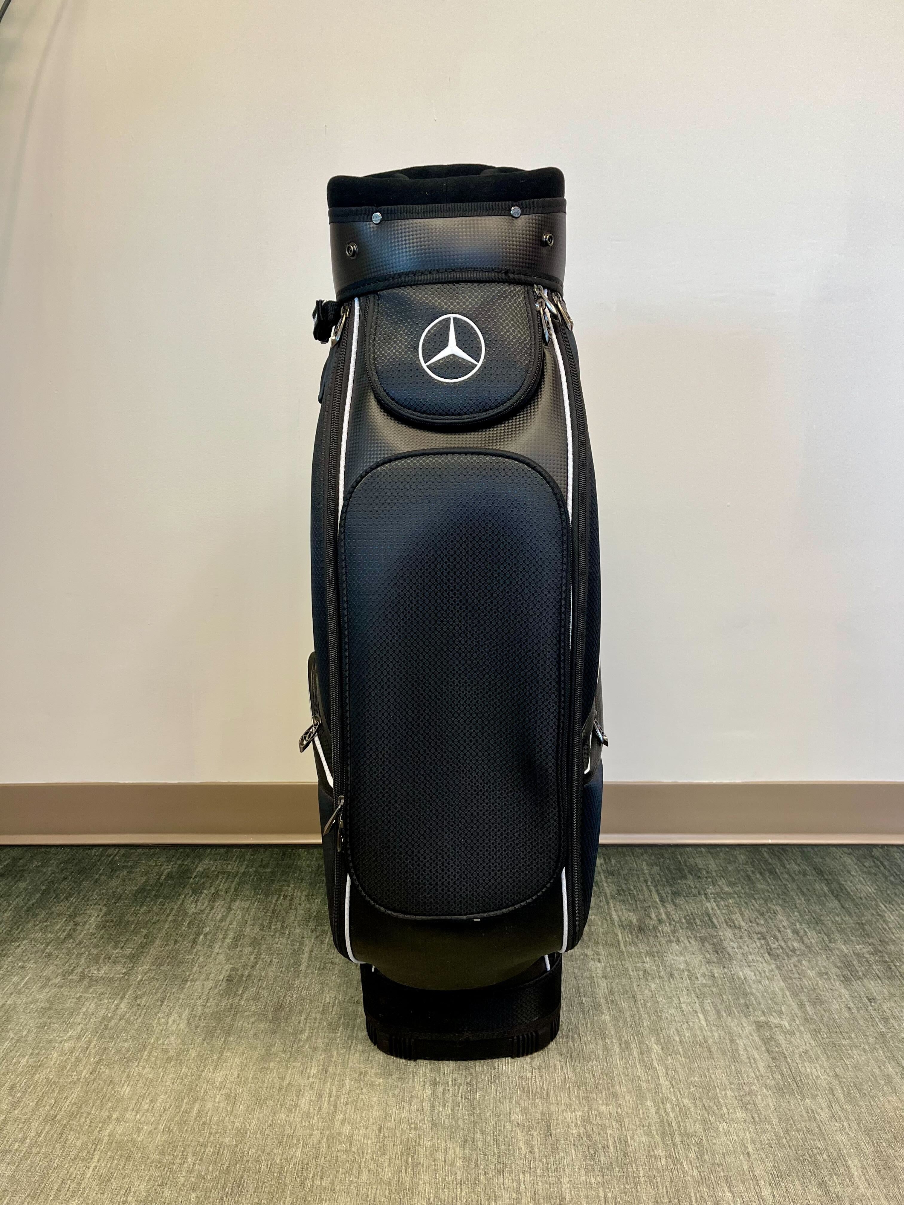 TaylorMade Mercedes Benz Cart Bag 14 Dividers/ 6 pockets w/ Strap and Rain Cover-Next Round