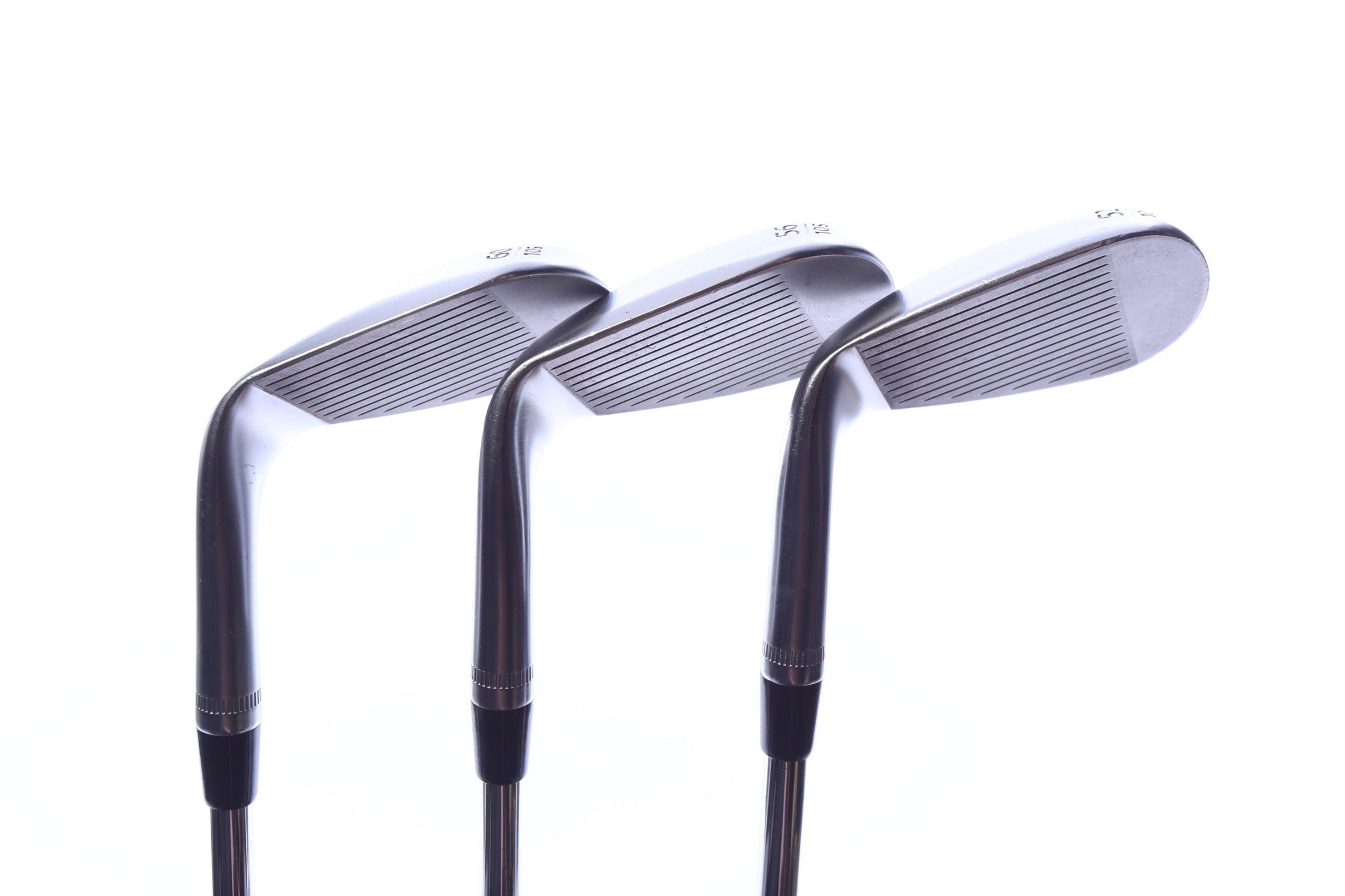 Used Callaway JAWS Raw Chrome Wedge Set - Right-Handed - 52*, 56*, 60* - Wedge Flex