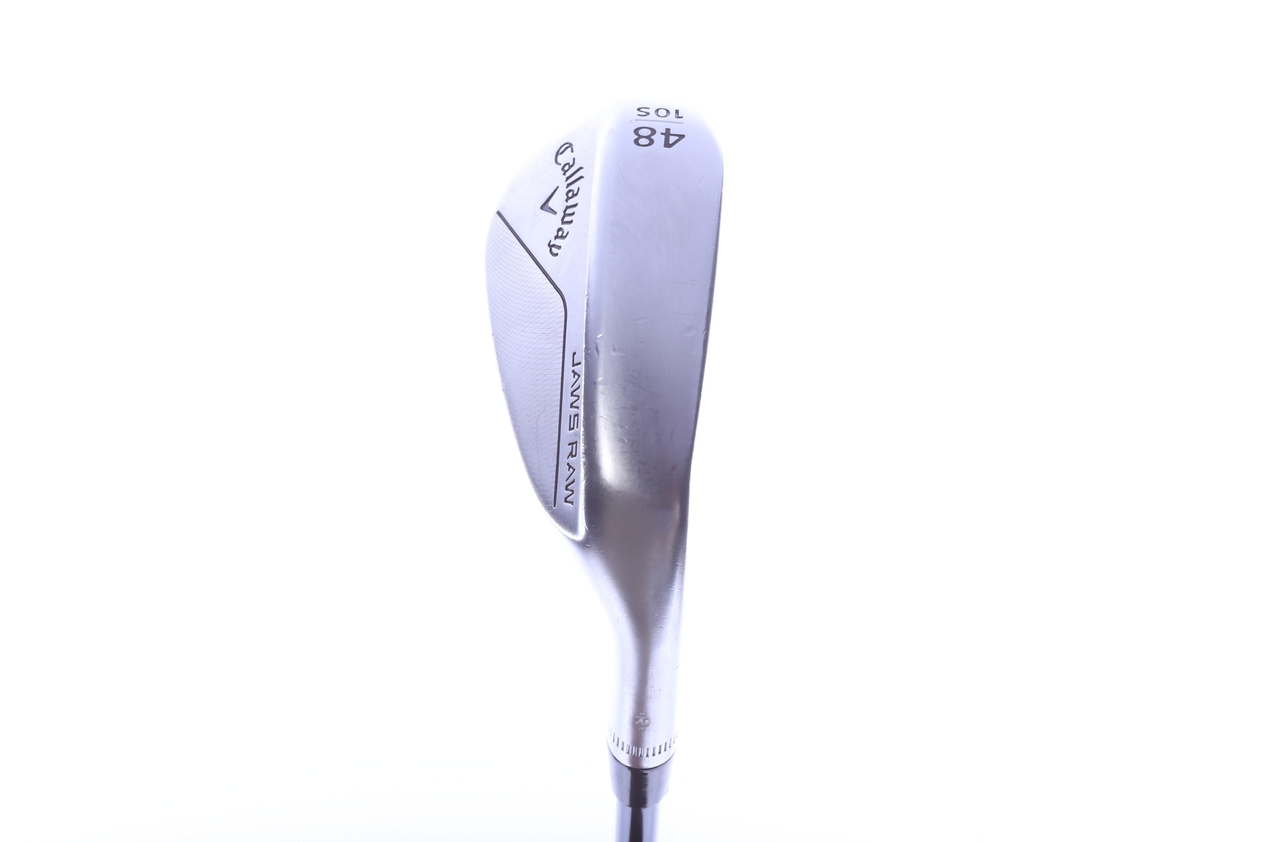 Used Callaway JAWS Raw Chrome Approach Wedge - Right-Handed - 48 Degrees - Stiff Flex