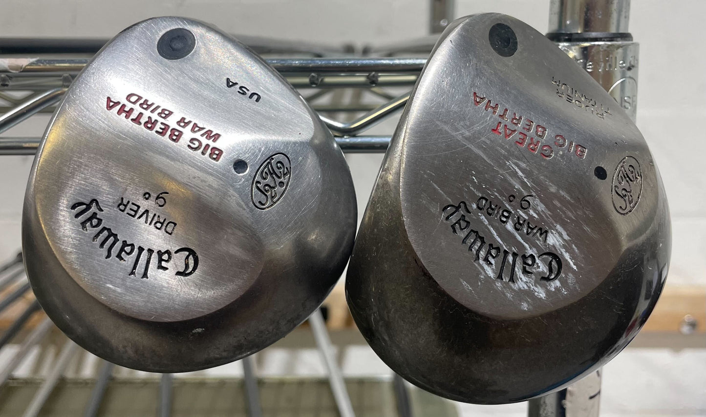 Wholesale Lot of 15 Golf Clubs - Callaway Big Bertha Warbird Drivers-Next Round