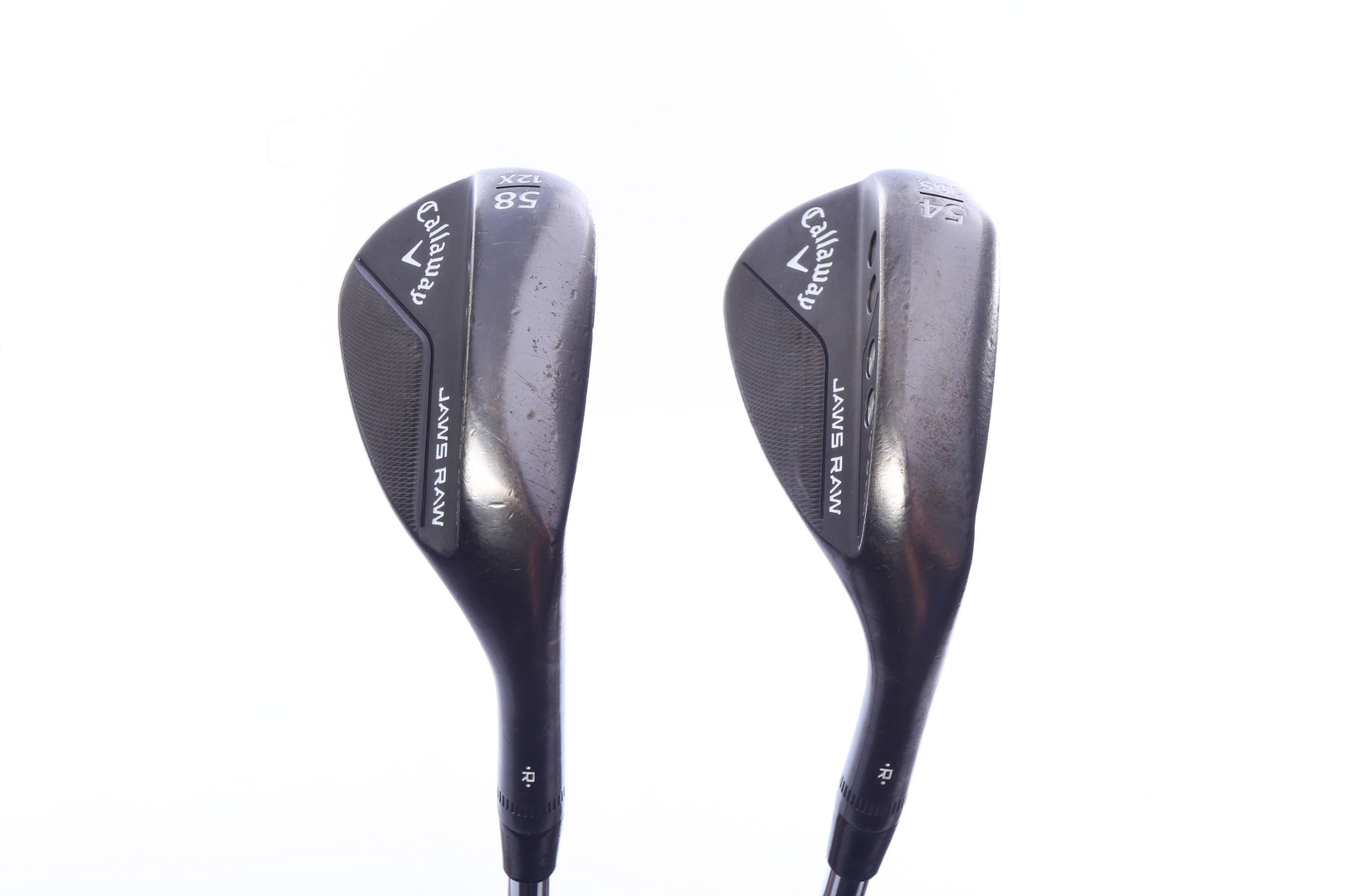 Used Callaway JAWS Raw Black Plasma Wedge Set - Right-Handed - 54*, 58* - Wedge Flex
