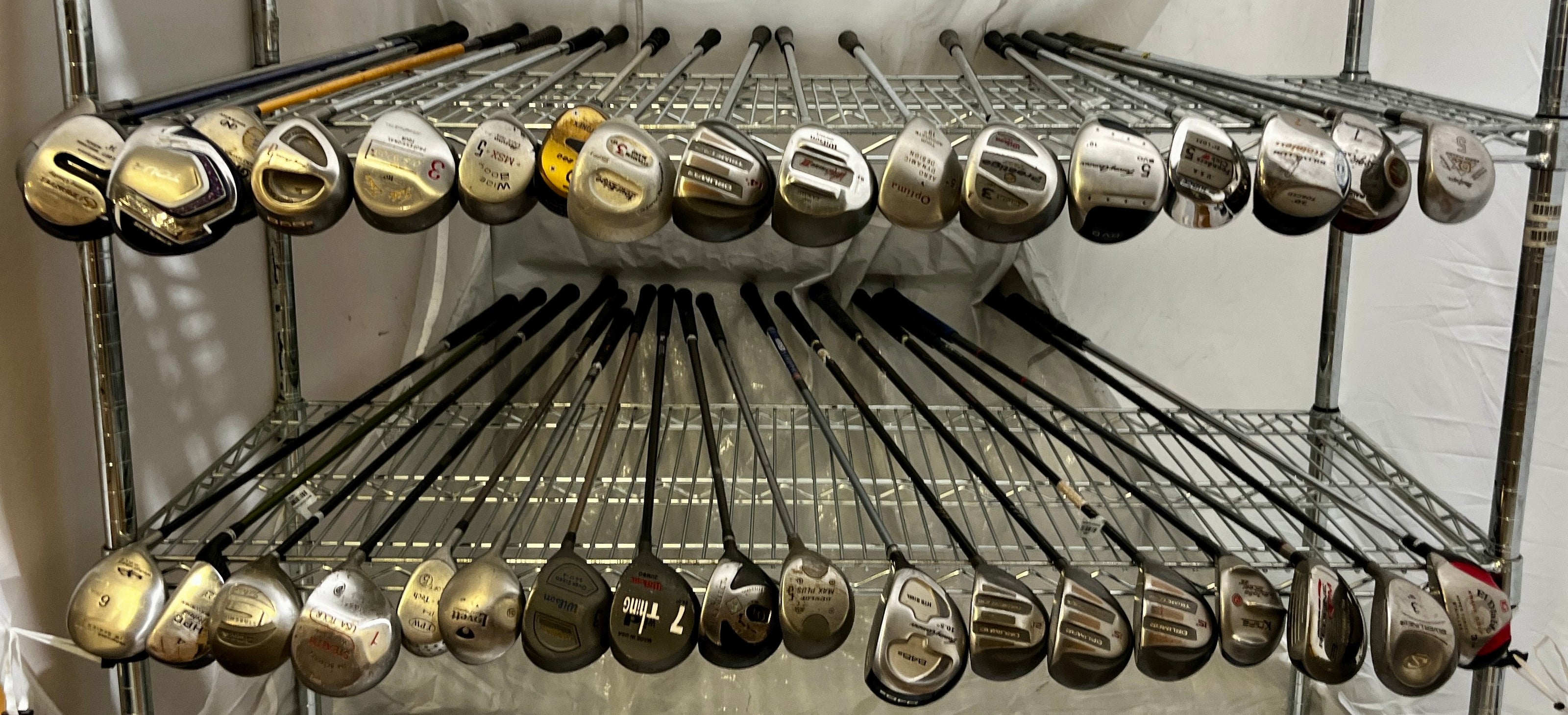 Wholesale Lot of 40 Golf Clubs - Assorted Fairway Woods-Next Round