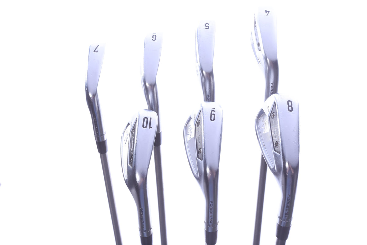 Used Callaway Apex CB 24/Apex Pro 24 Combo Iron Set - Right-Handed - 4-PW - Extra Stiff Flex