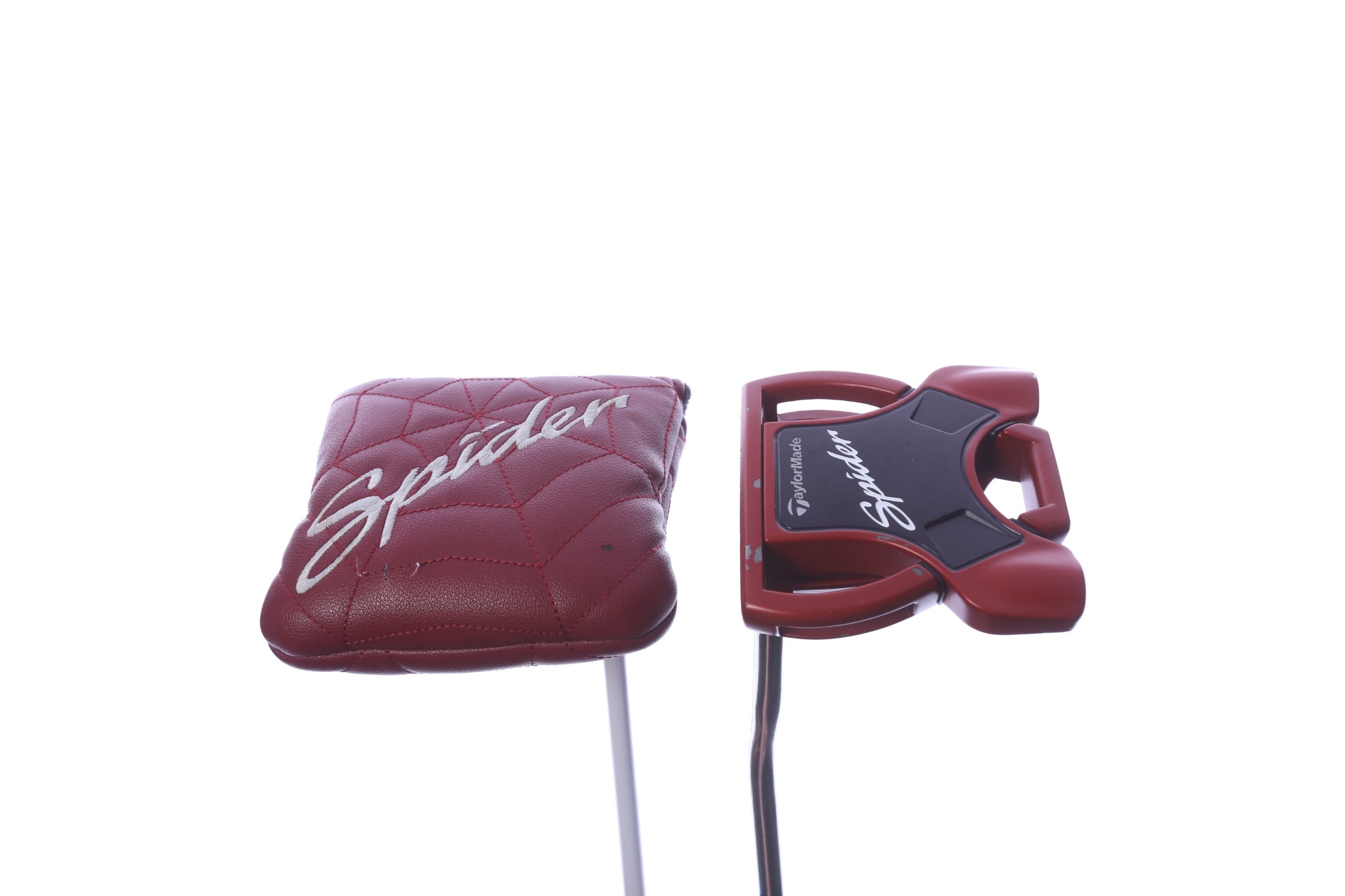 Used TaylorMade Spider Red Double Bend Putter - Left-Handed - 35 in - Mallet